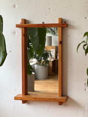 Swedish Pine & Glass Mirror #1616