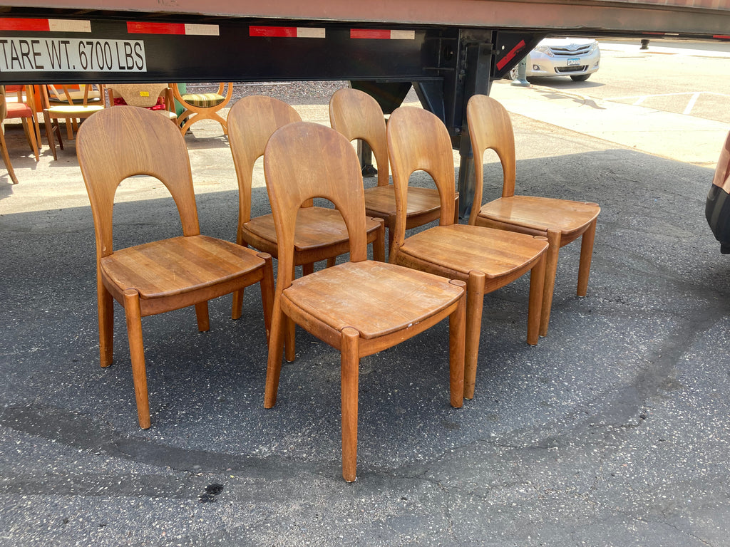 Set of 6 Teak Dining Chairs #6