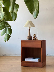 Danish Teak Side Table / Bedside Table by Arne Wahl Iversen