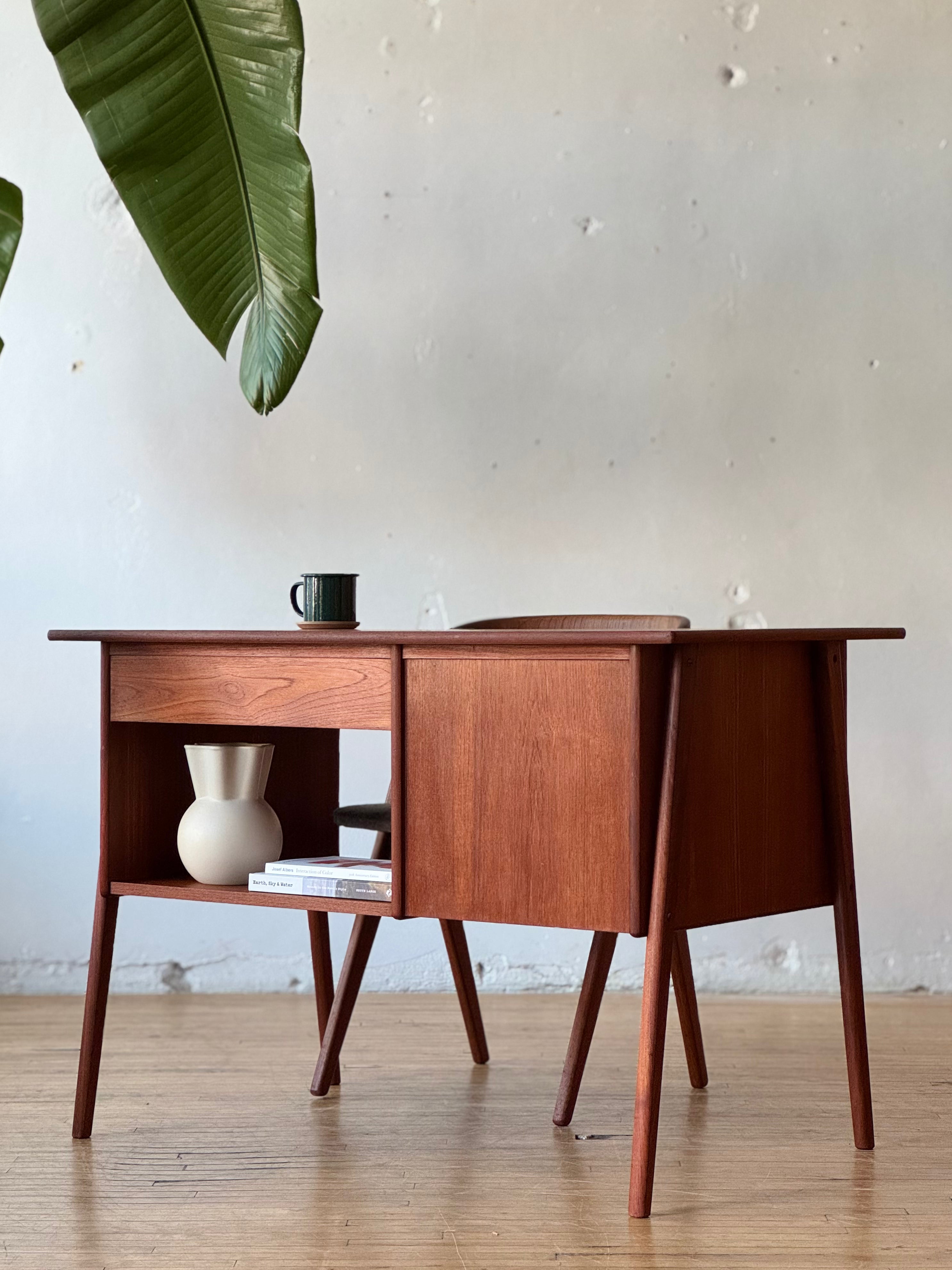 Danish Modern Teak Writing Desk #1632