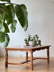 Danish Oak & Tile Coffee Table #1716