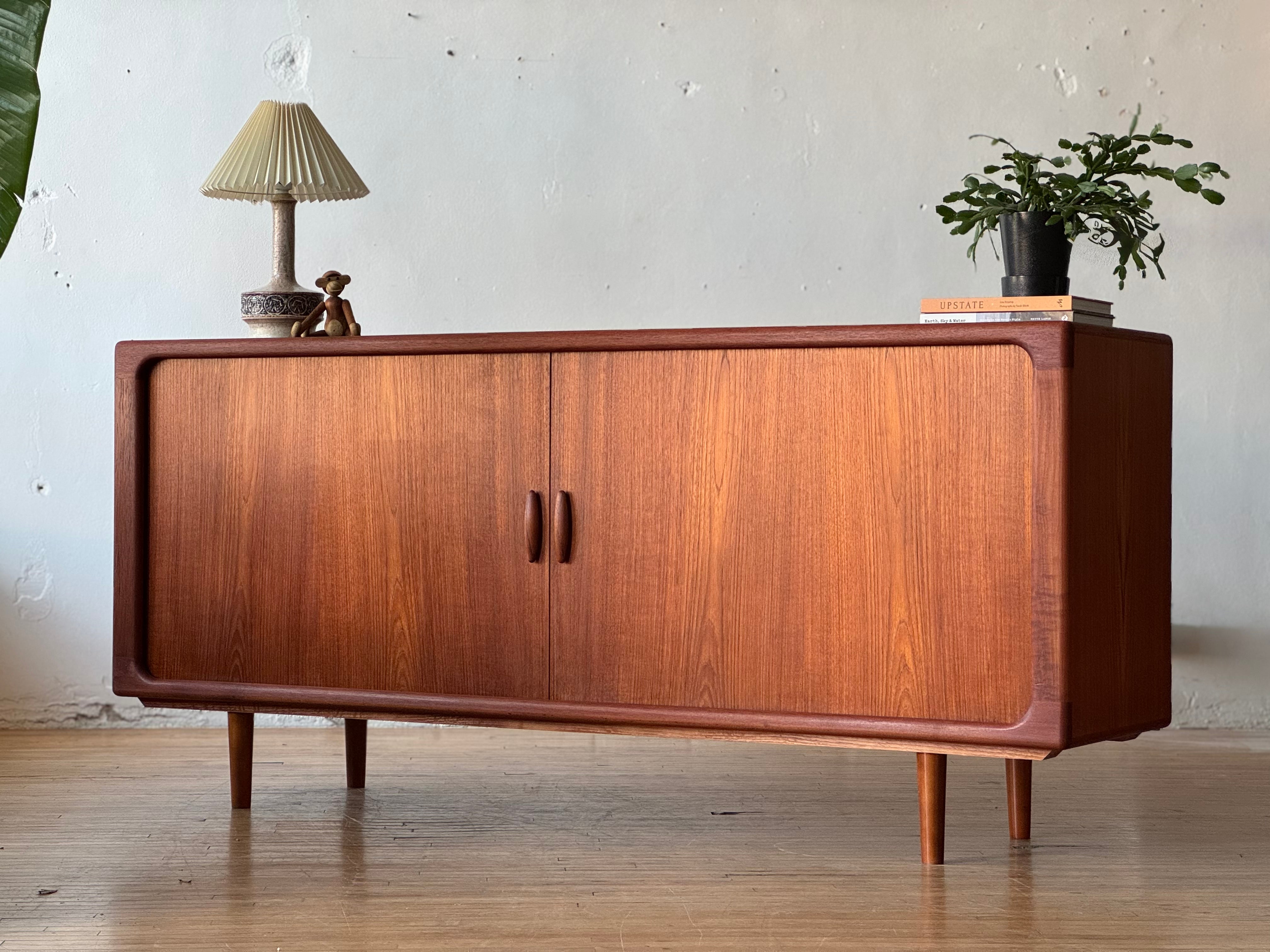 Danish Modern Tambour Sideboard in Teak