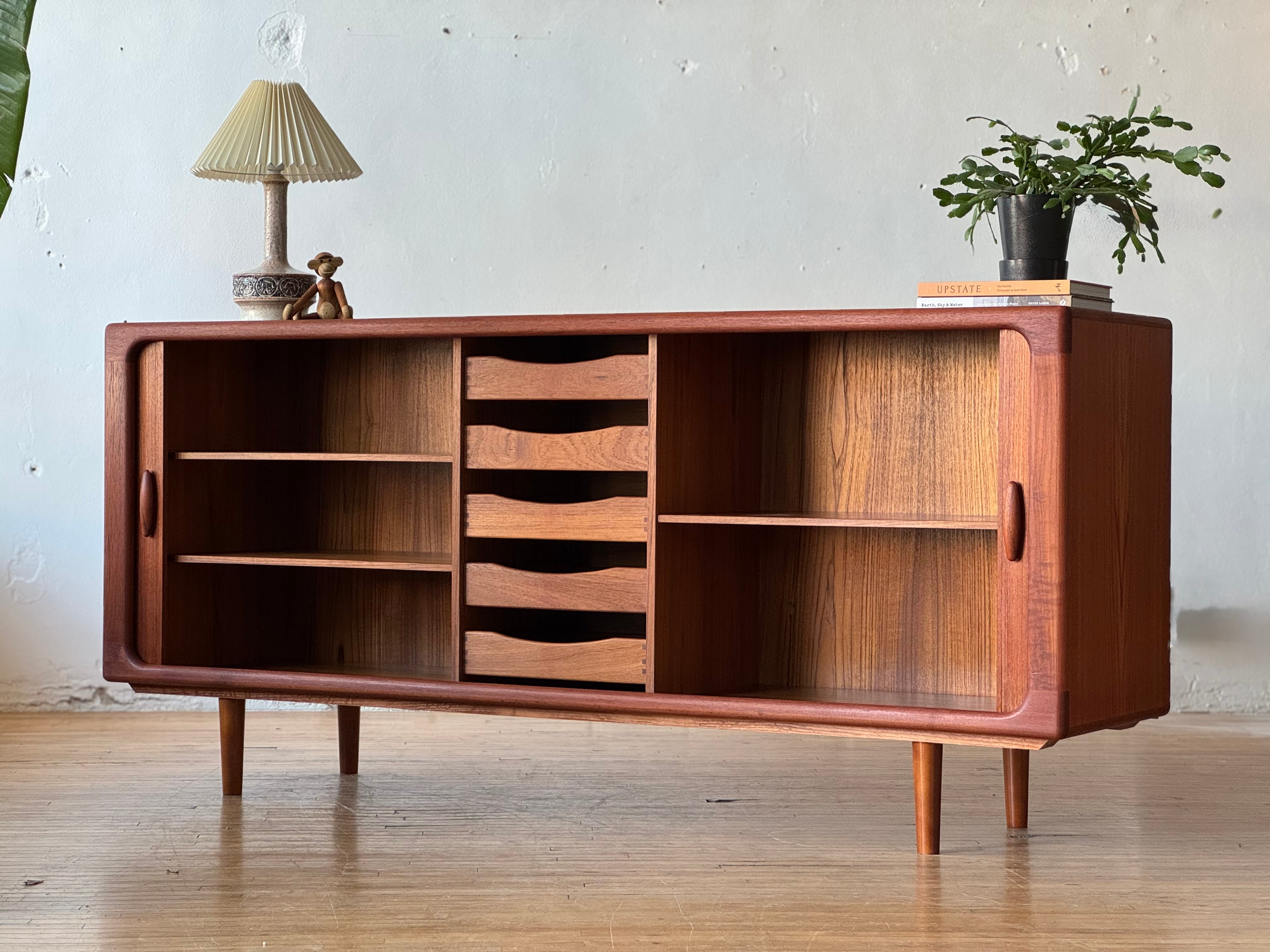 Danish Modern Tambour Sideboard in Teak