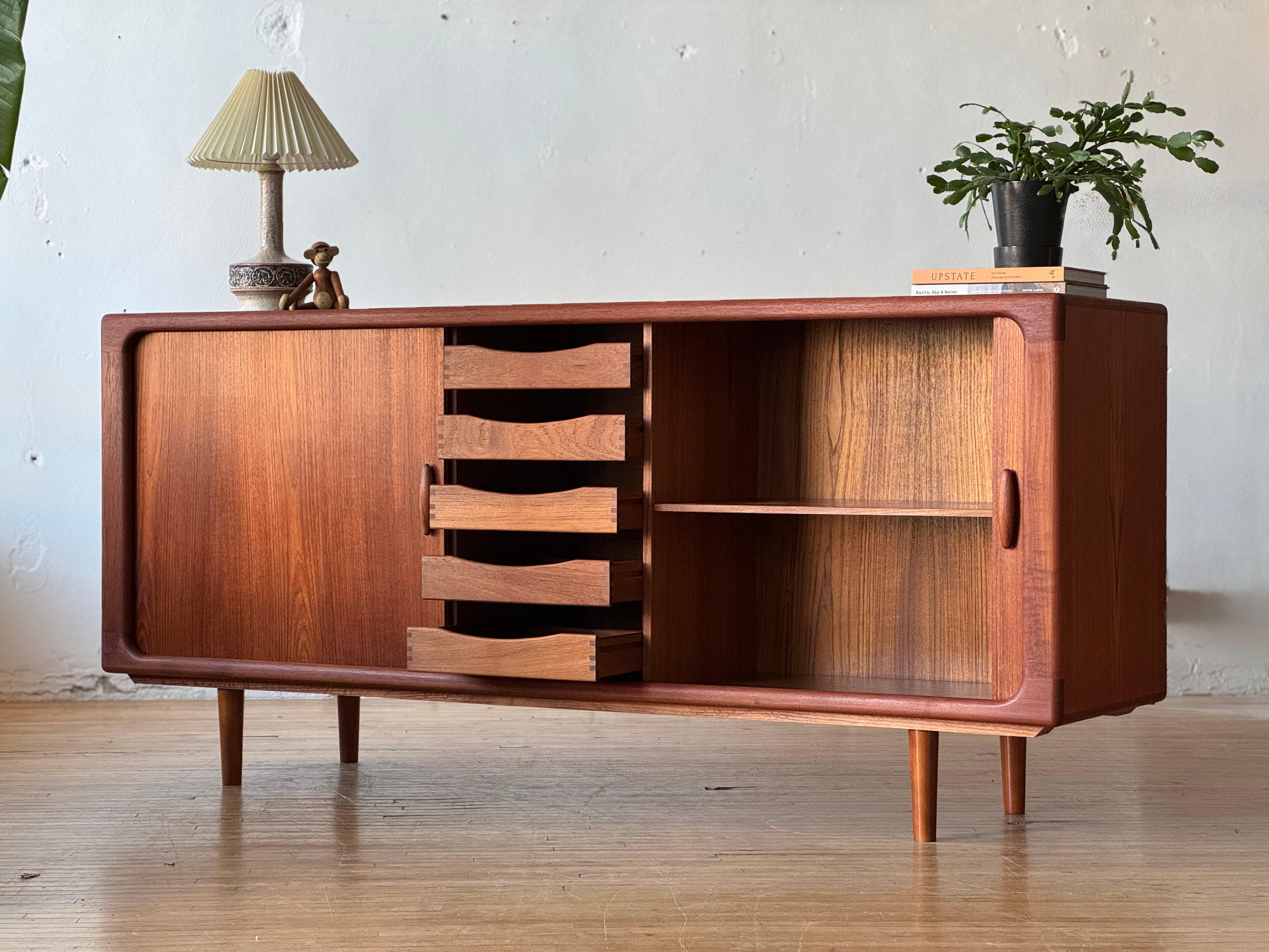 Danish Modern Tambour Sideboard in Teak