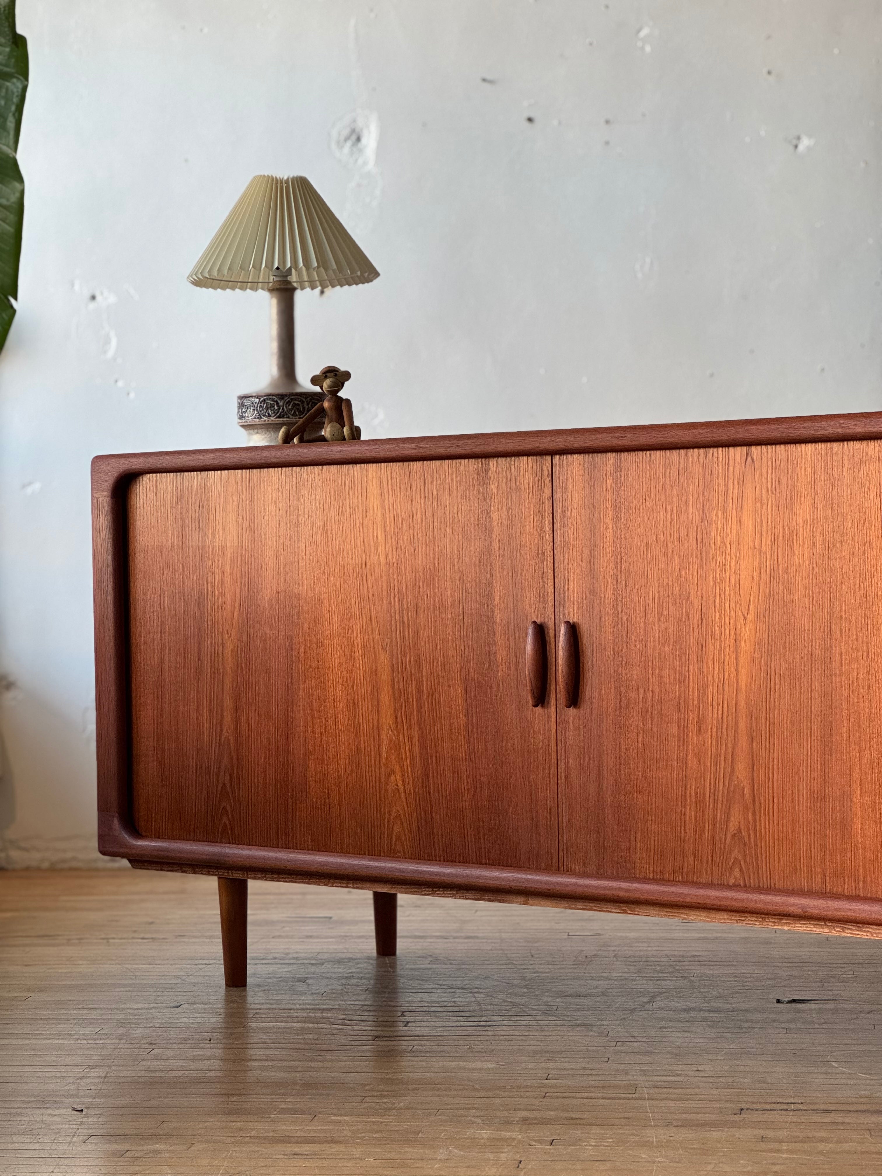 Danish Modern Tambour Sideboard in Teak