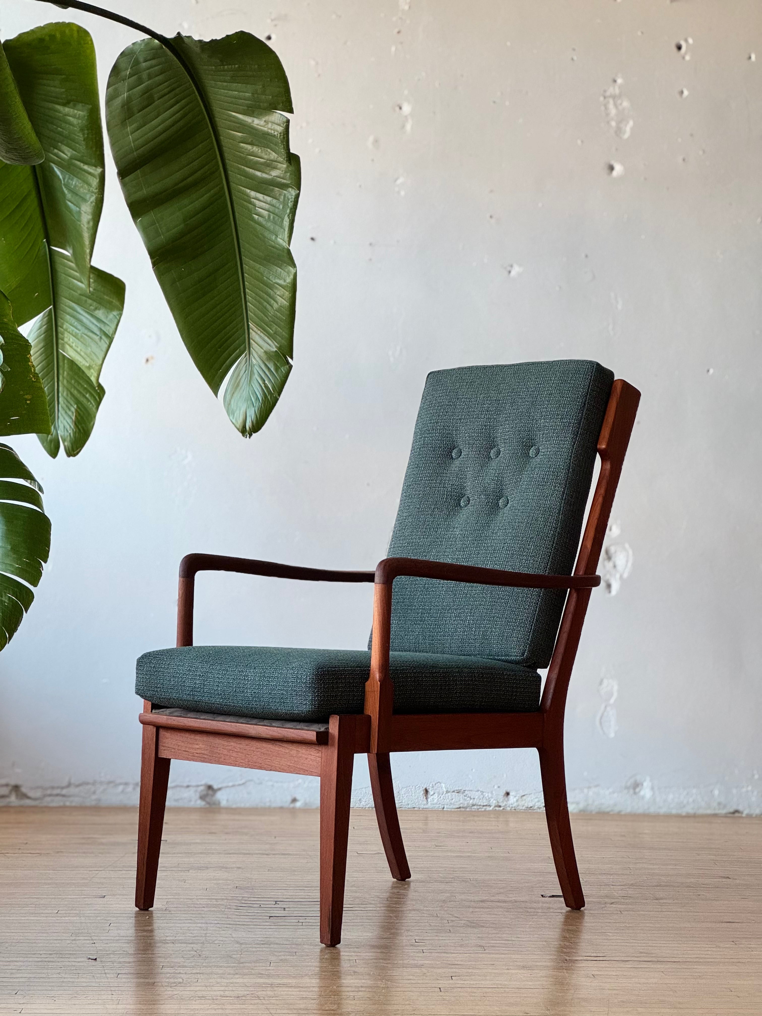 Danish High Back Lounge Chair