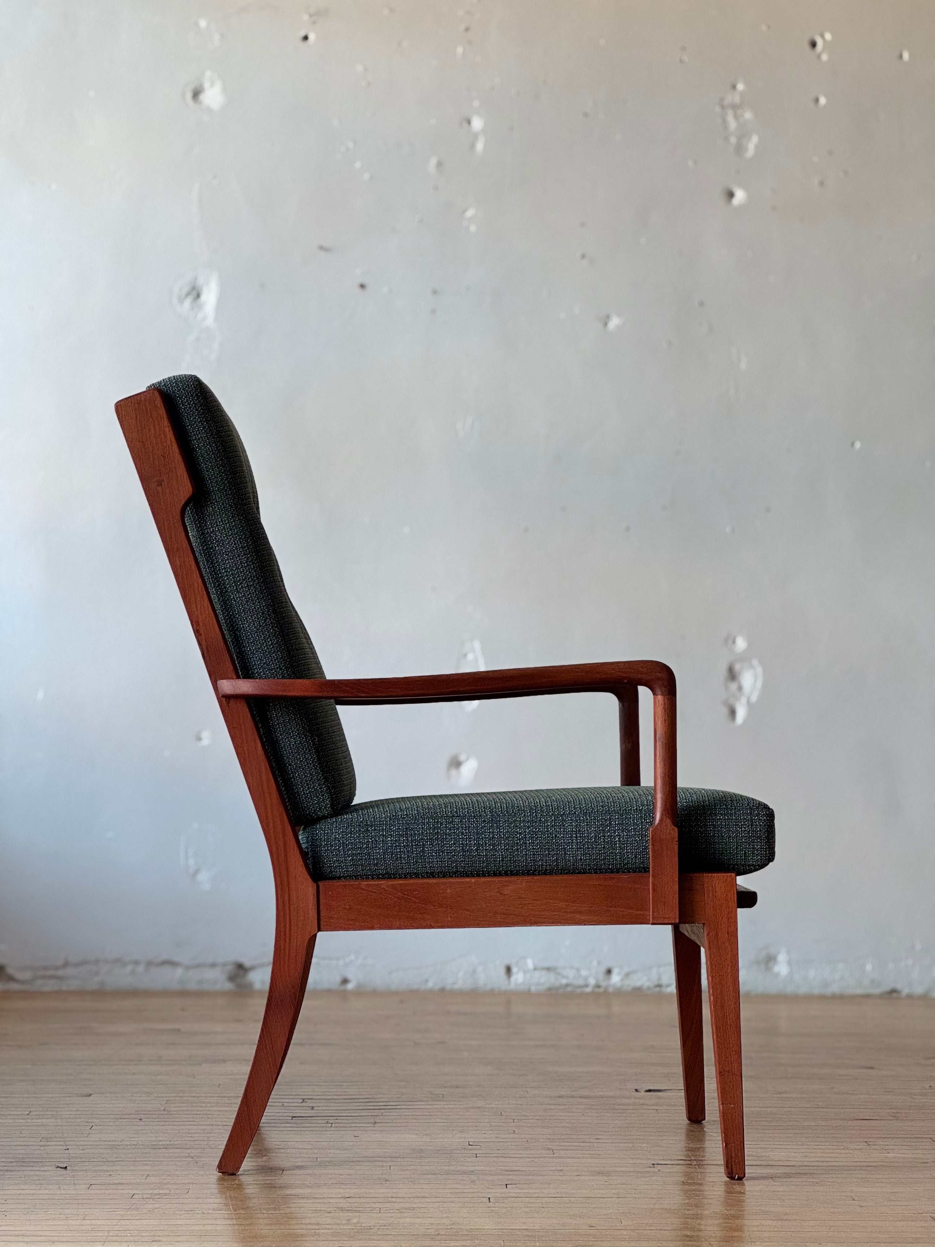 Danish High Back Lounge Chair