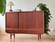 Danish Modern Highboard in Teak #574