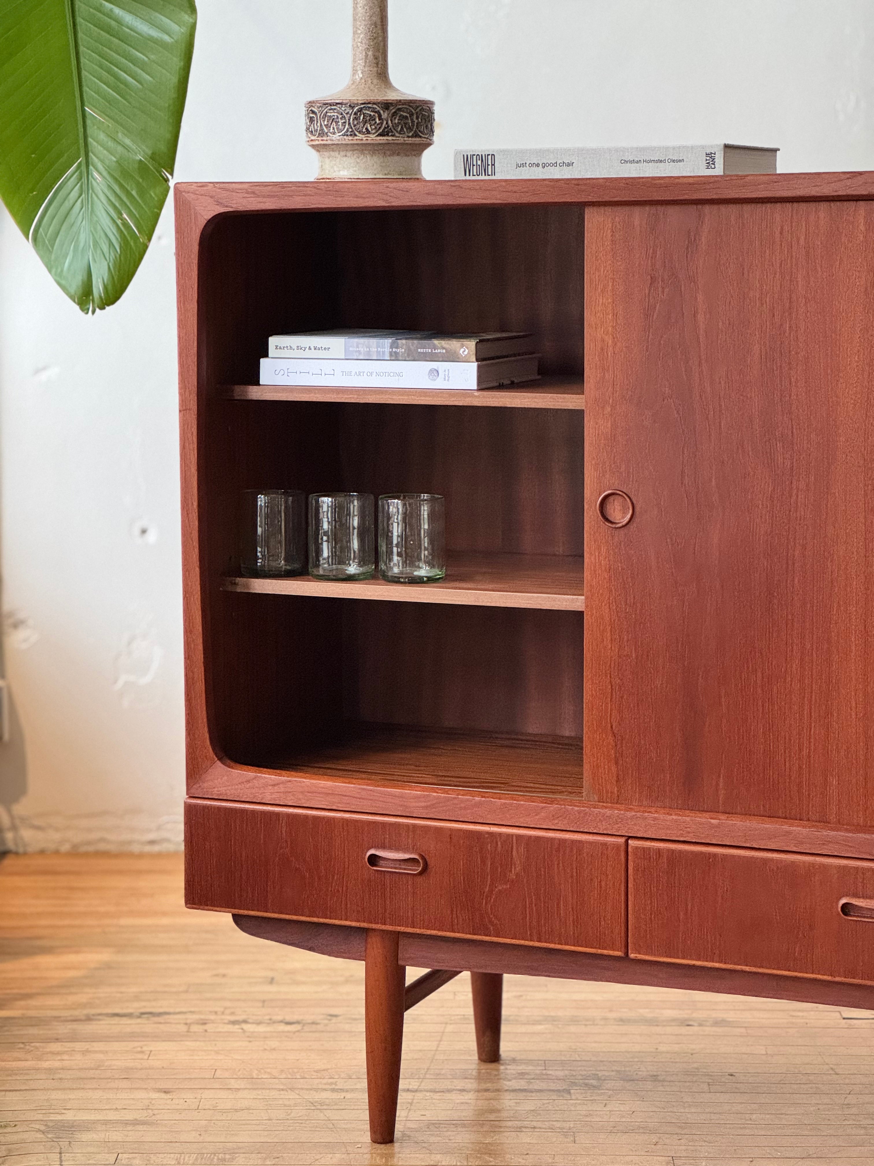 Danish Modern Highboard in Teak #574