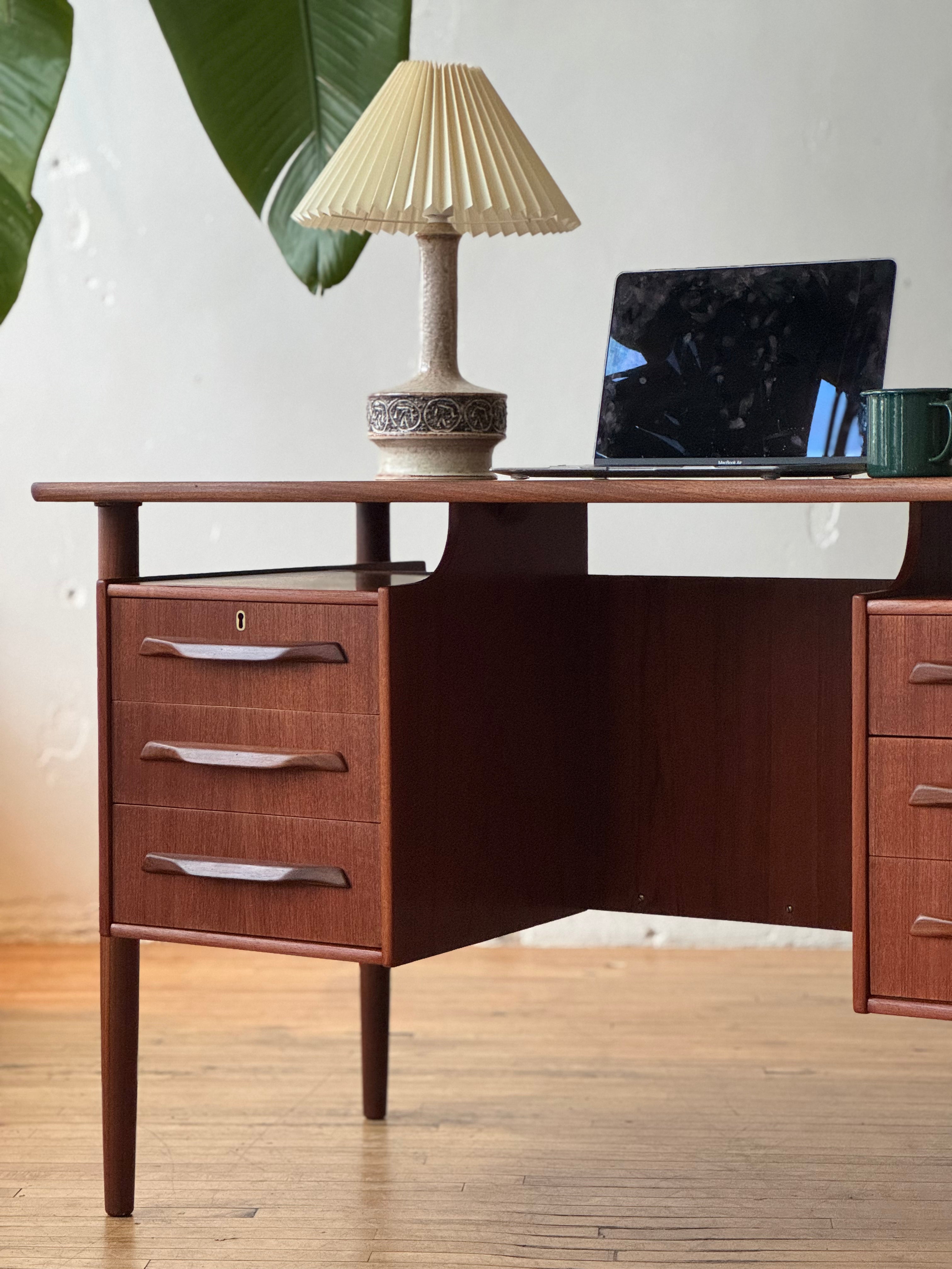 Danish Modern Writing Desk in Teak