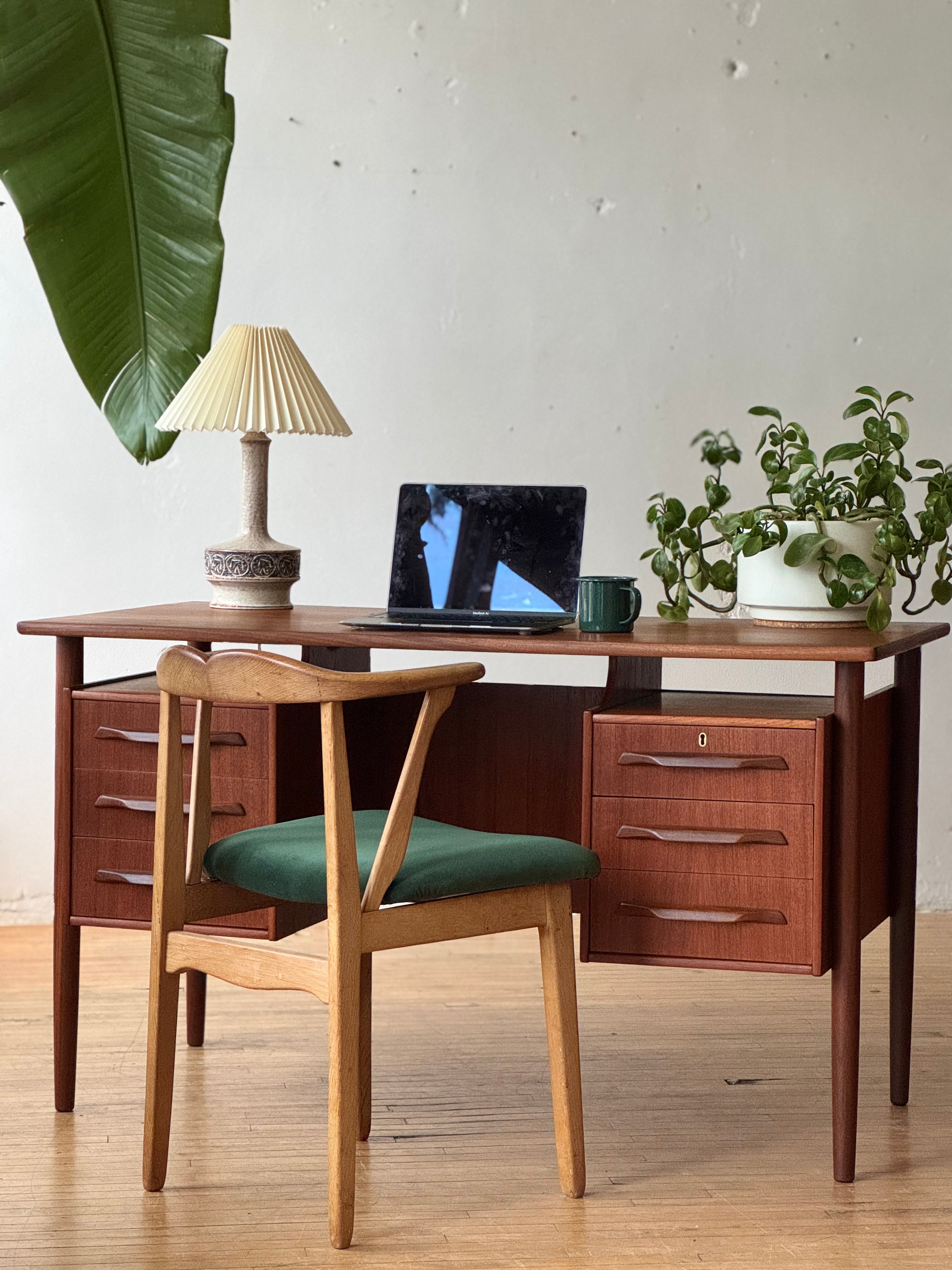 Danish Modern Writing Desk in Teak