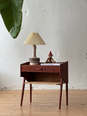 Danish Teak Side Table / Bedside Table