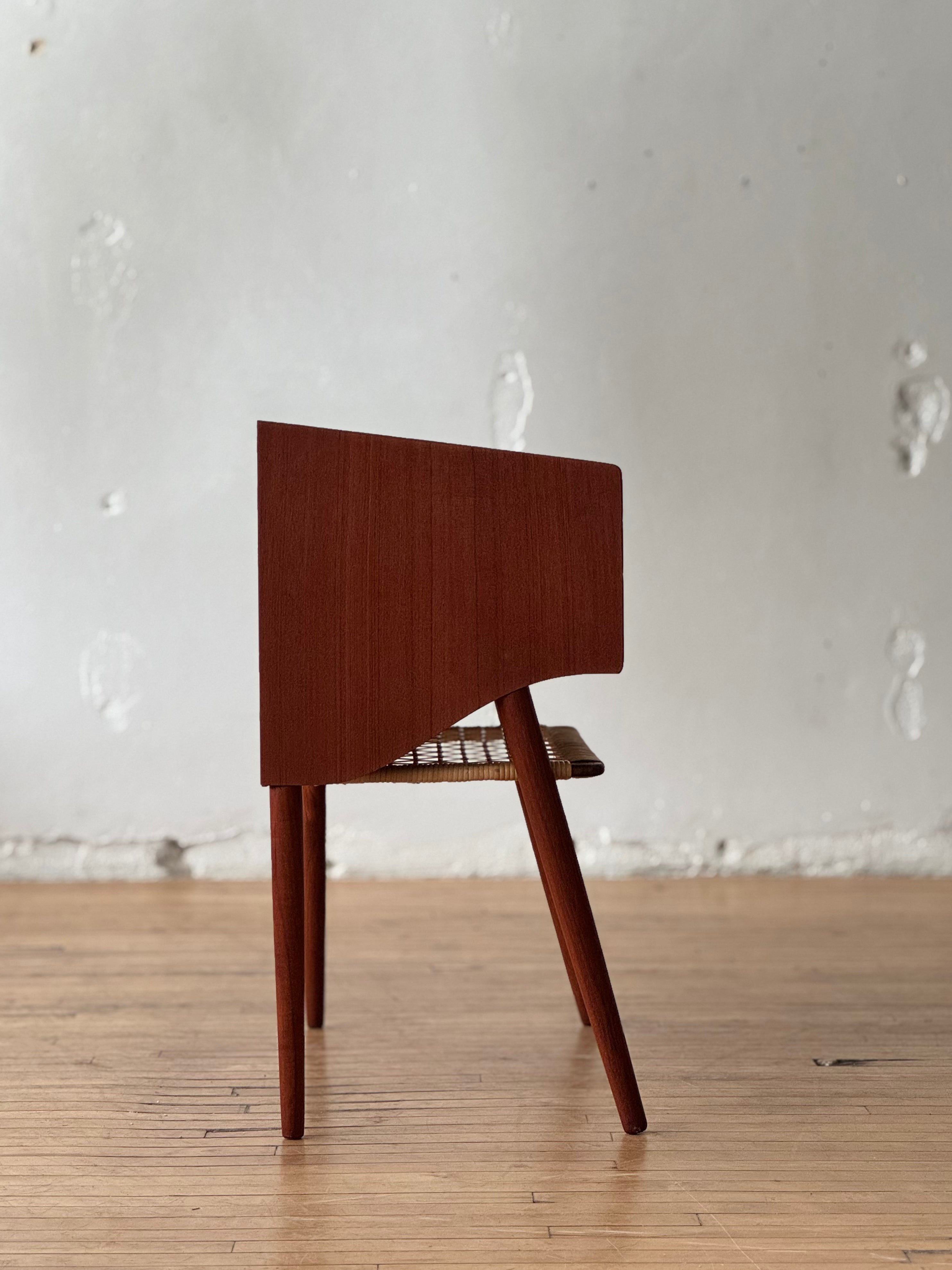 Danish Teak Side Table / Bedside Table