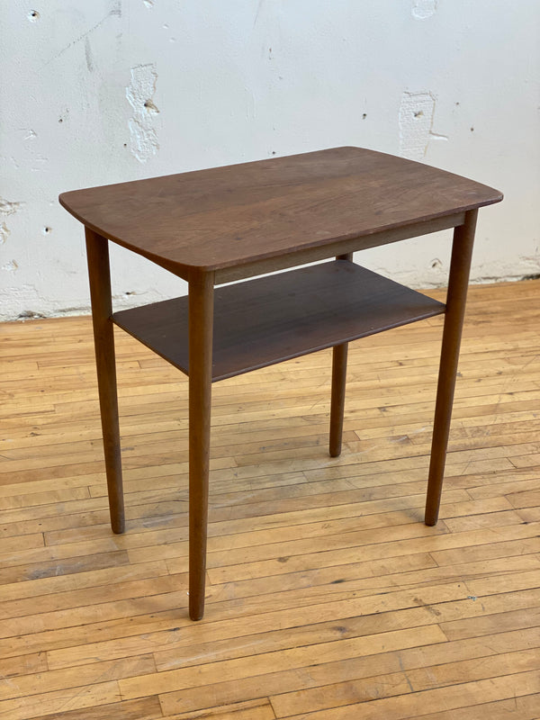 Teak and Beech Side Table #152