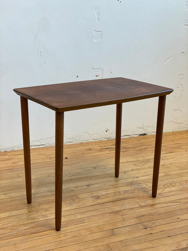 Teak and Beech Side Table #151