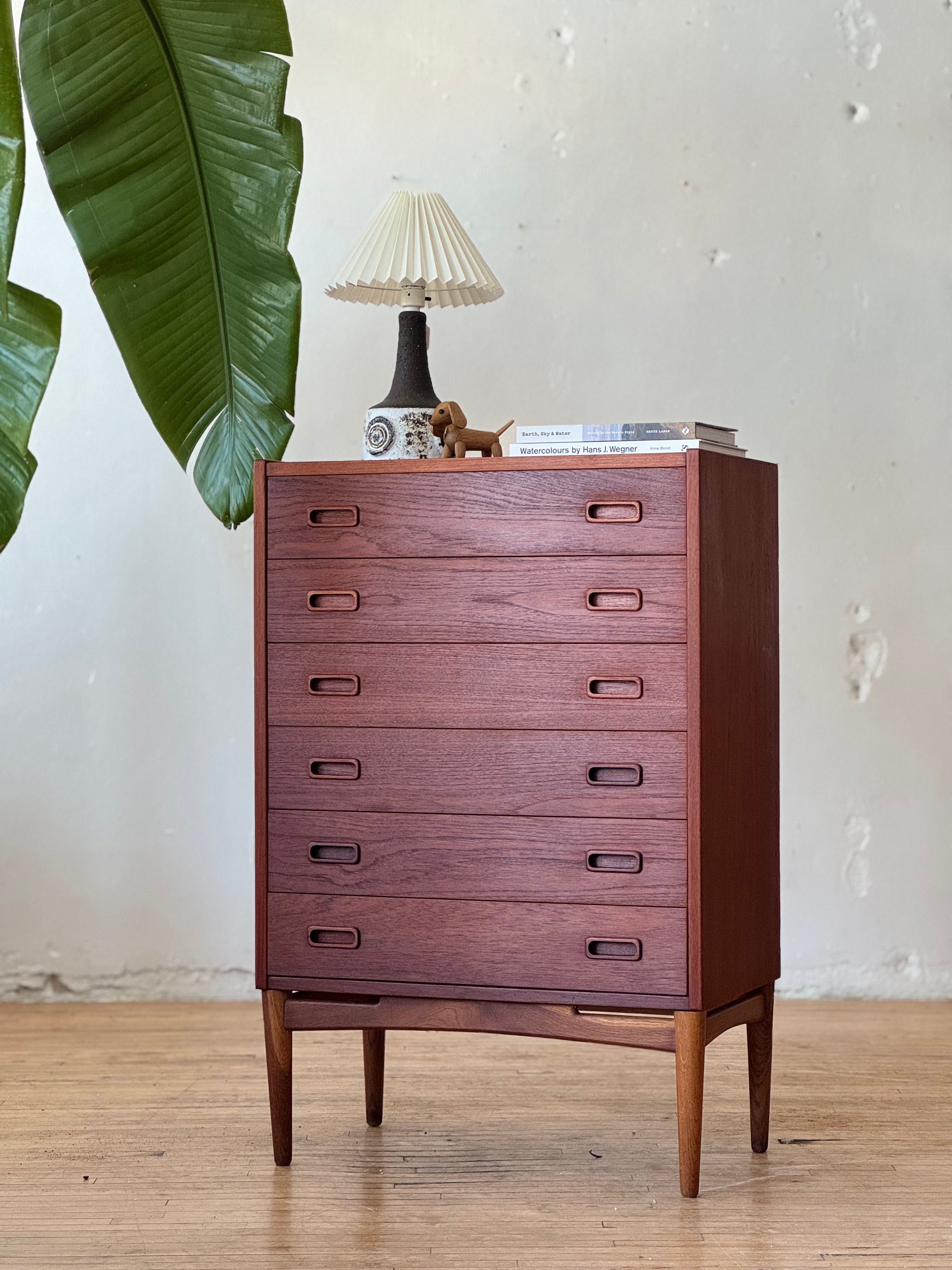 Teak & Oak Chest of Drawers #2355