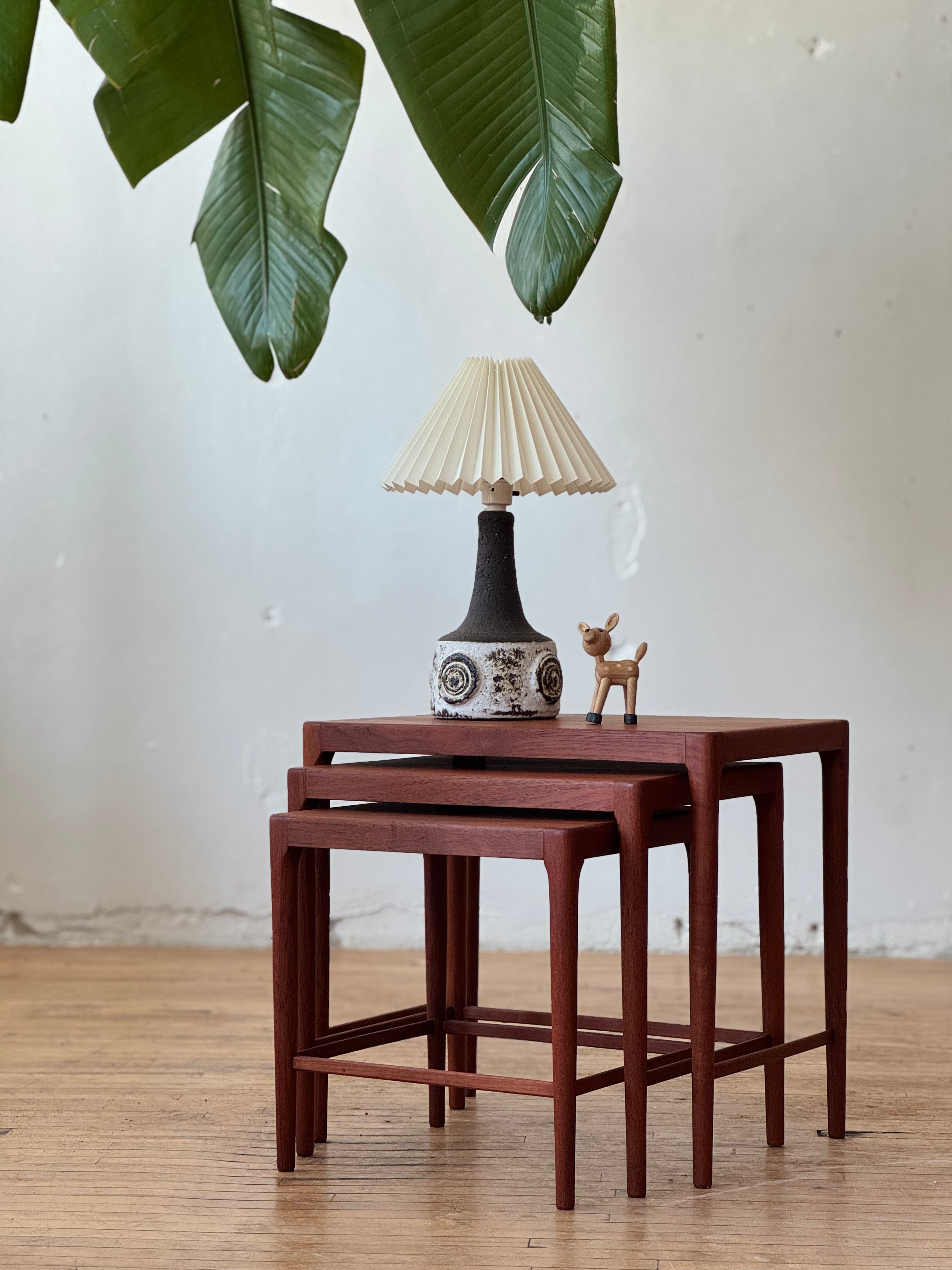 Danish Teak Set of Nesting Tables #2695
