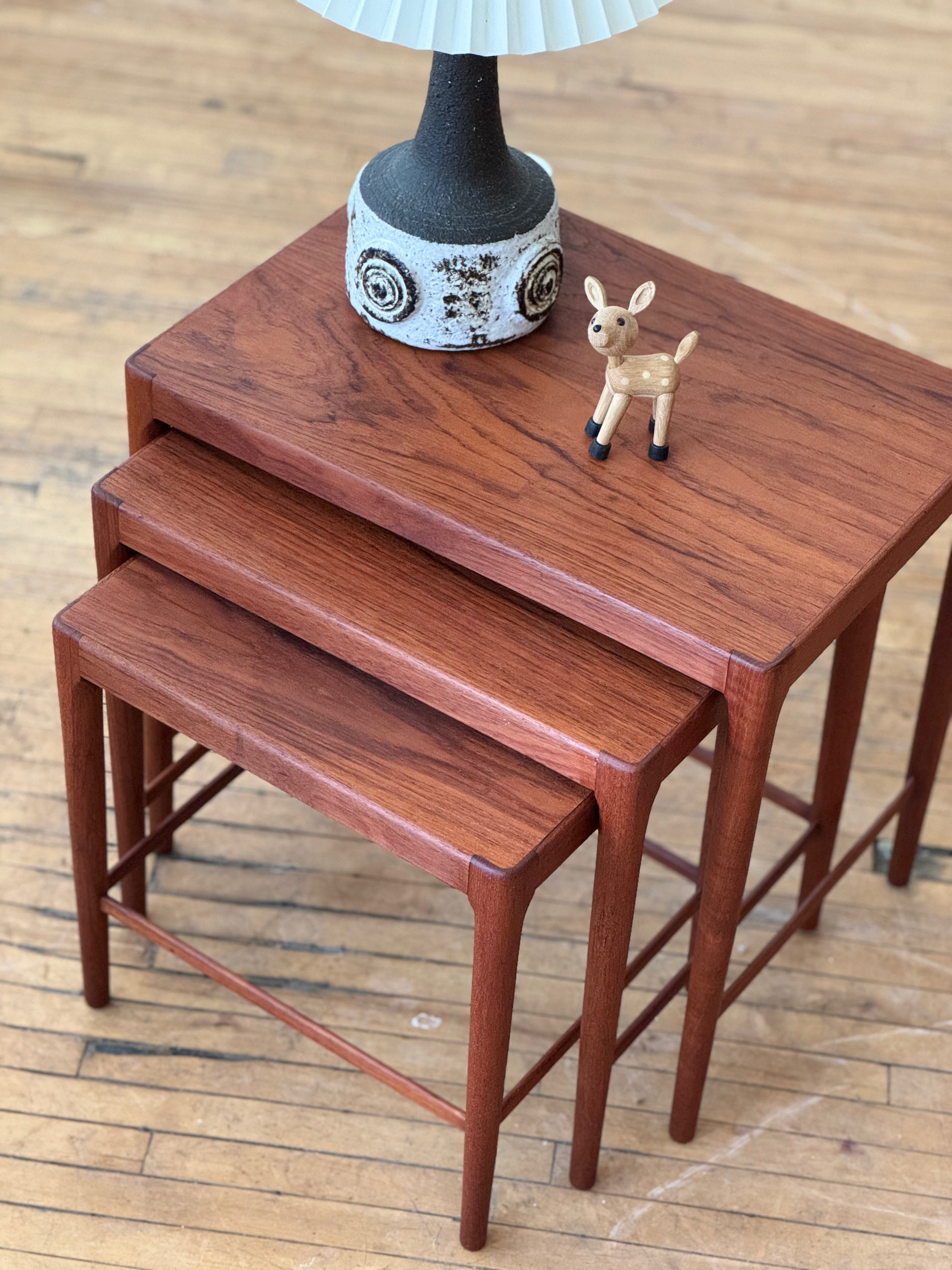Danish Teak Set of Nesting Tables #2695