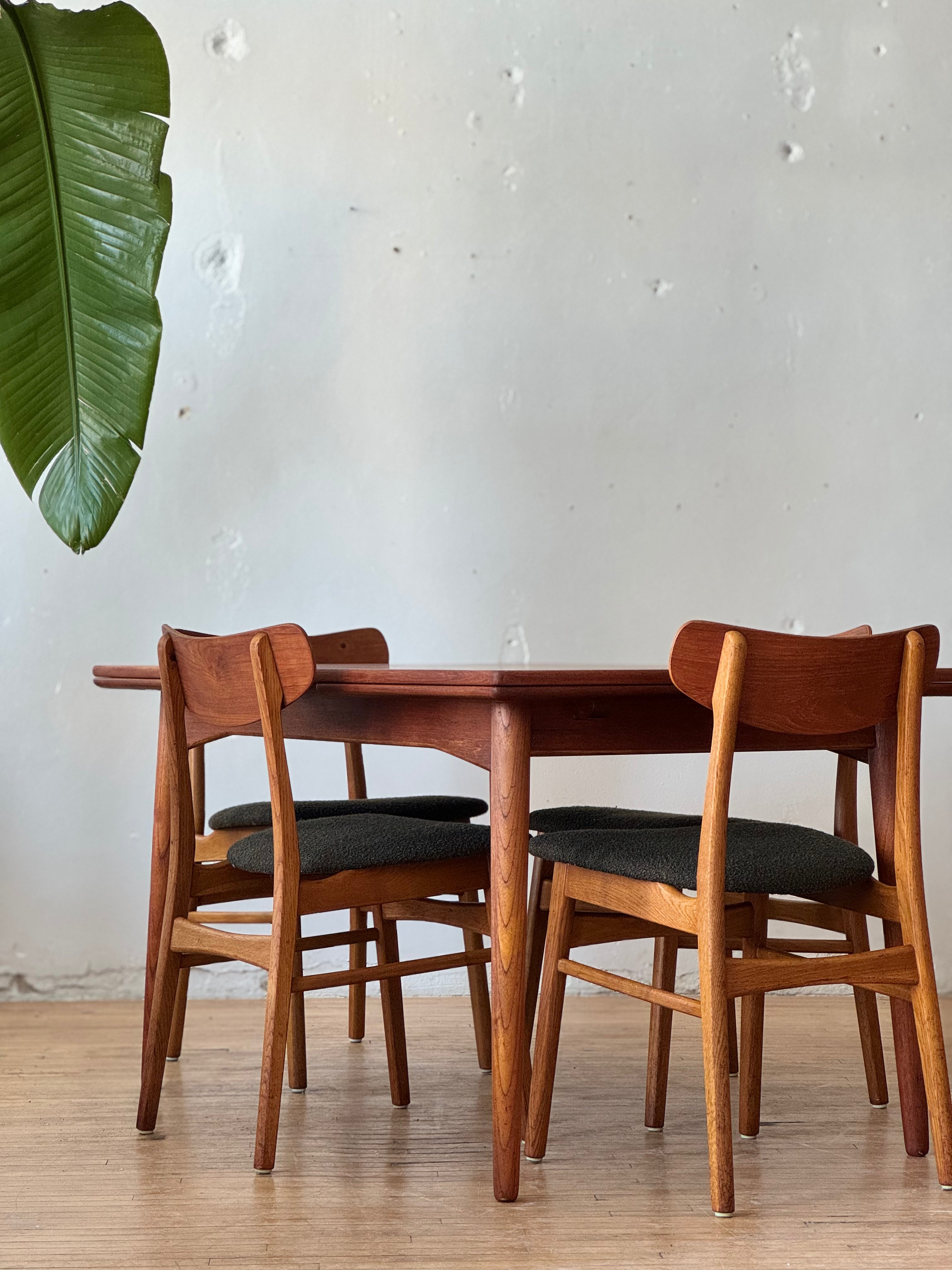 Danish Modern Teak Dining Table by Omann Jun #2690