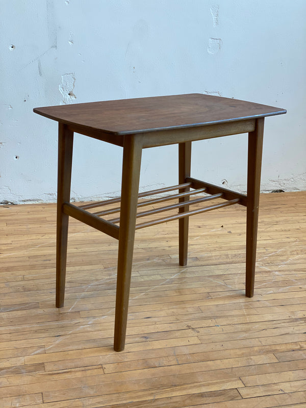 Teak and Beech Side Table #147