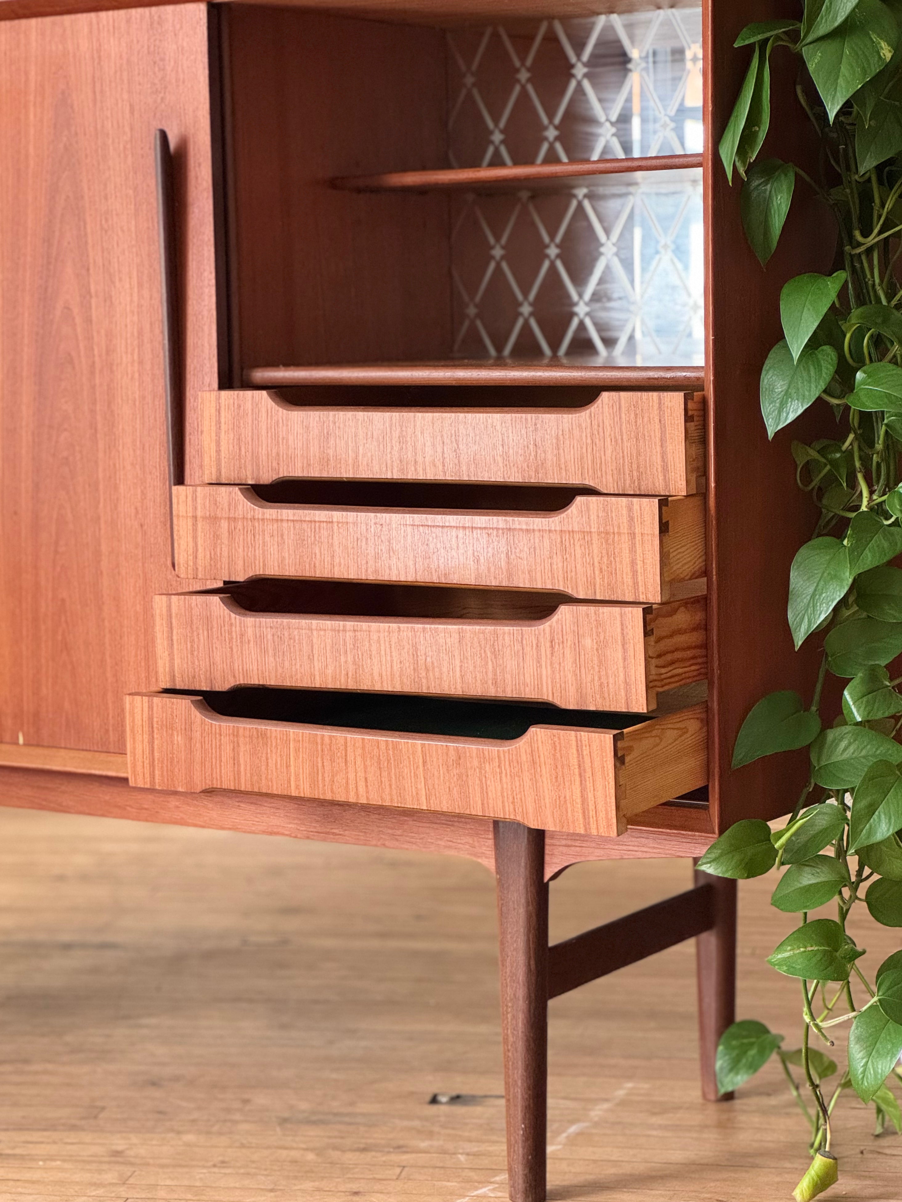 Danish Teak Highboard #1348