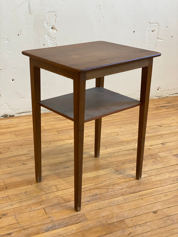 Teak and Oak Side Table #158