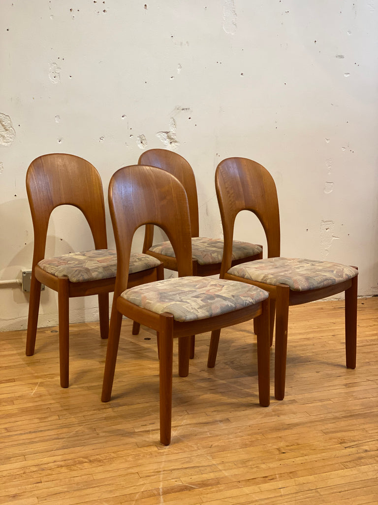 Set of 4 Teak Dining Chairs by Niels Koefoed #103