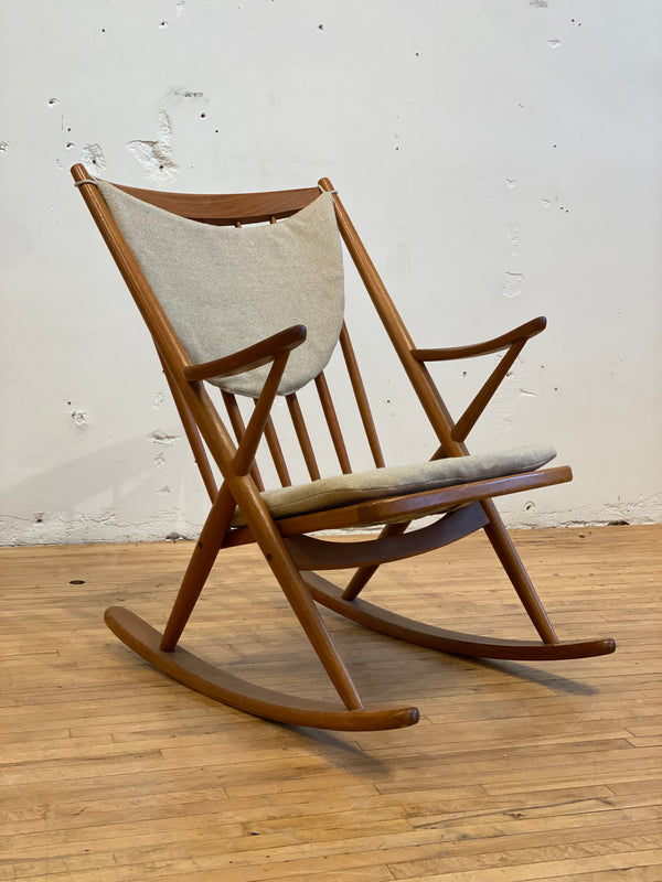 Teak Rocking Chair by Frank Reenskaug#16