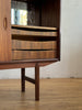 Danish Teak Highboard with Mirrored Bar #104