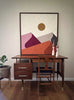 Geometric Landscape Wall Hanging by Lisa Marie Quilts