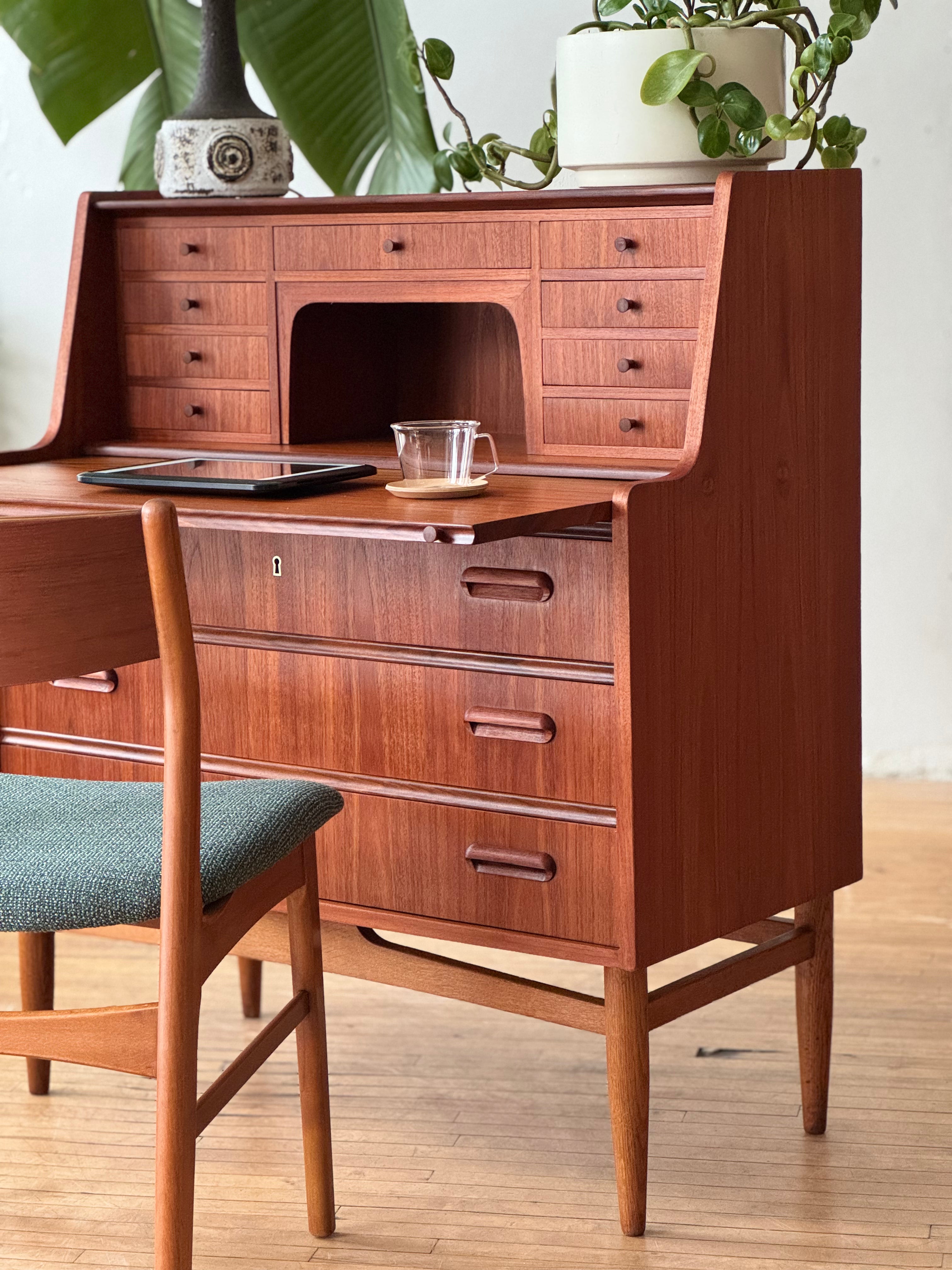 Danish Modern Teak Secretary #81