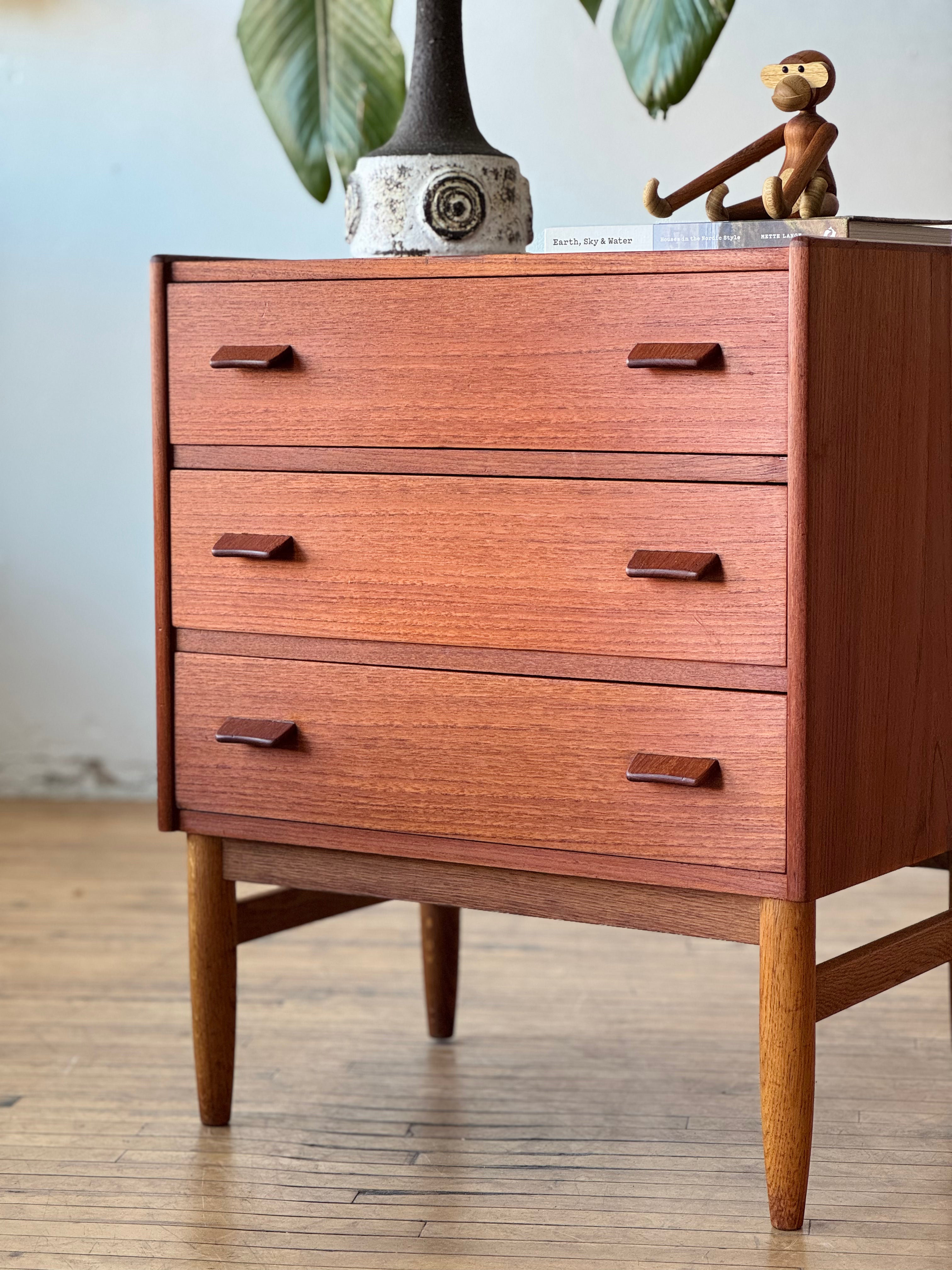 Danish Teak & Oak Chest of Drawers #2733