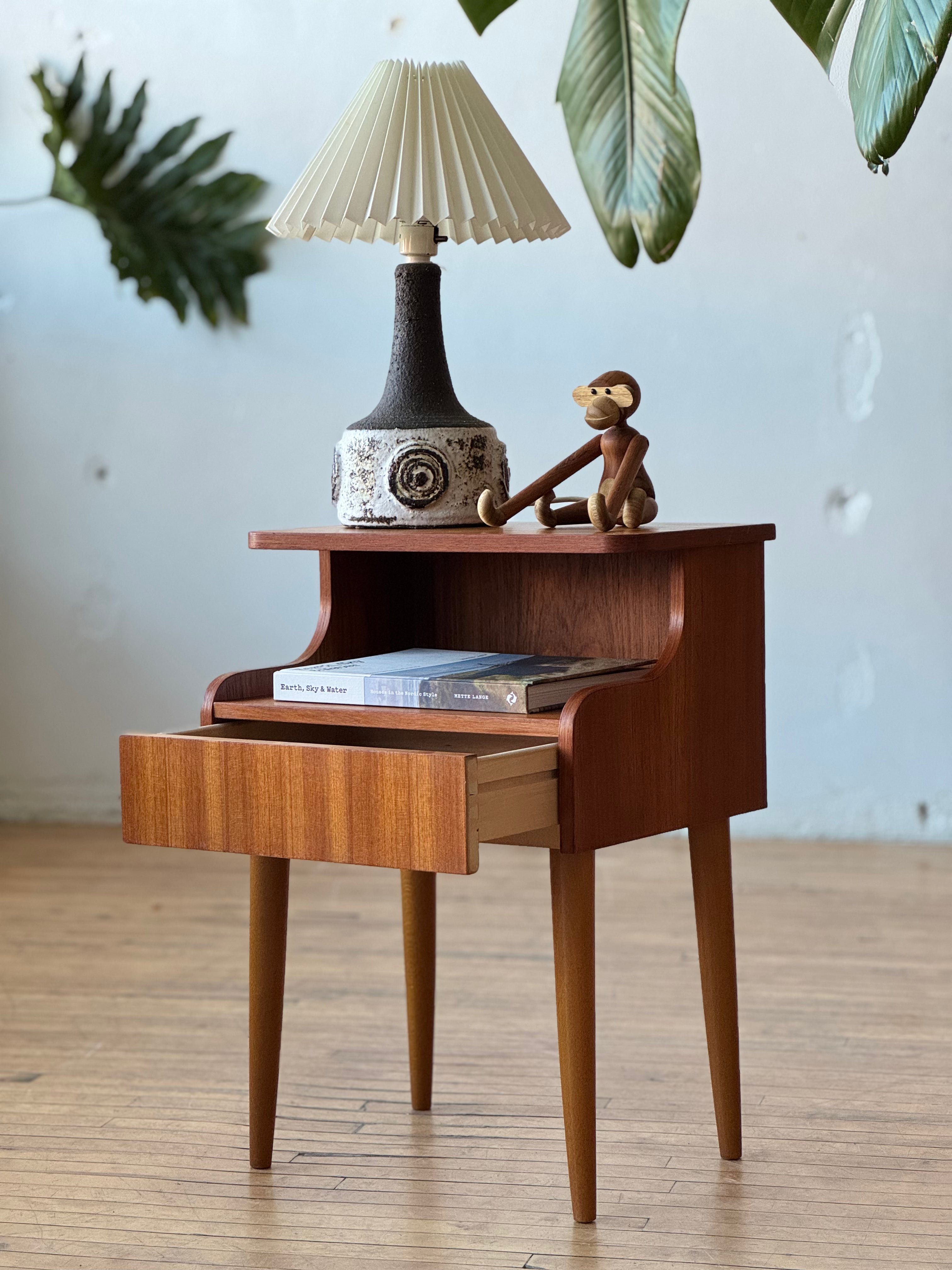 Danish Teak Bedside Table #2184