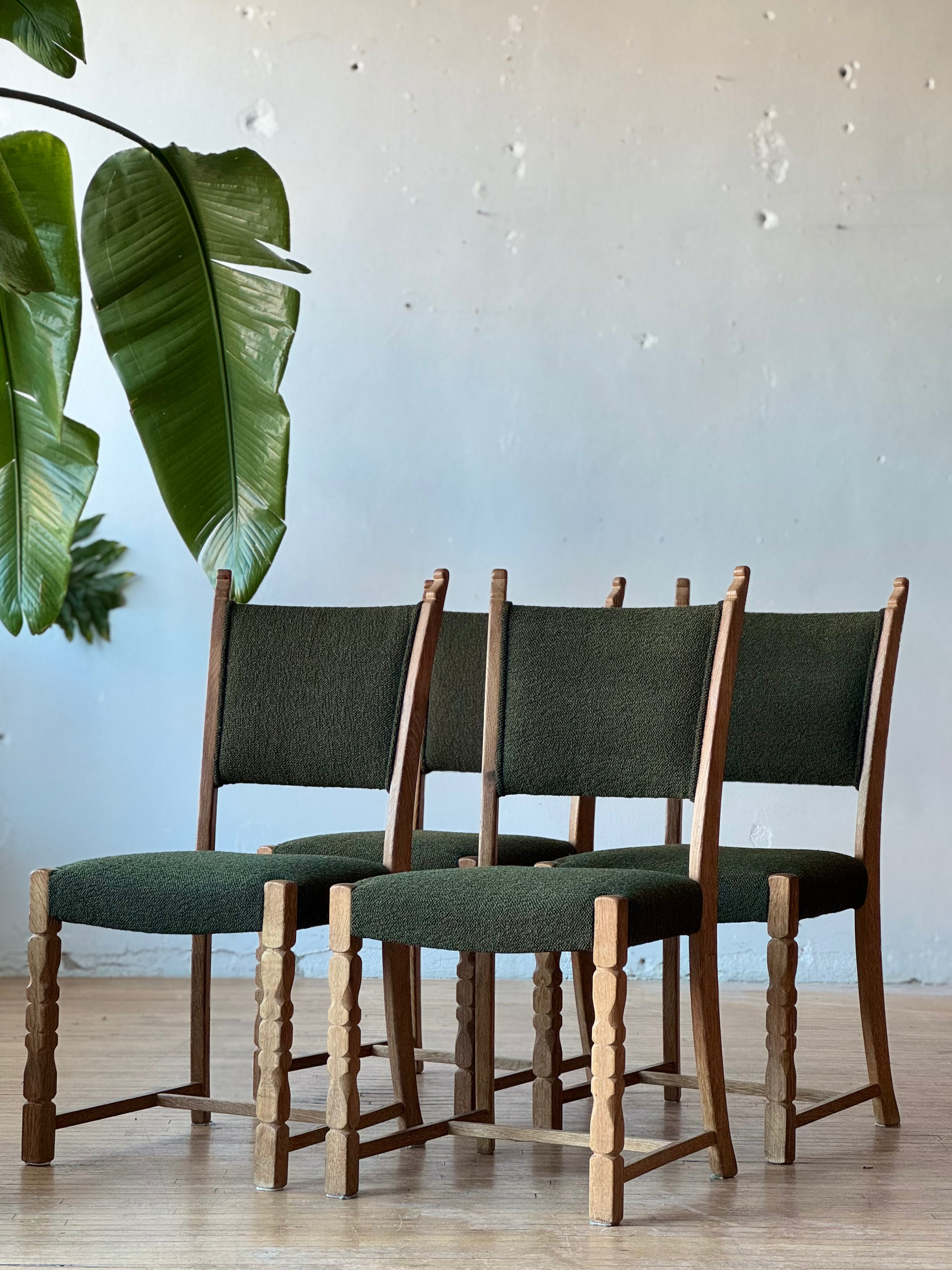 Set of 6 Danish Oak Dining Chairs #2732