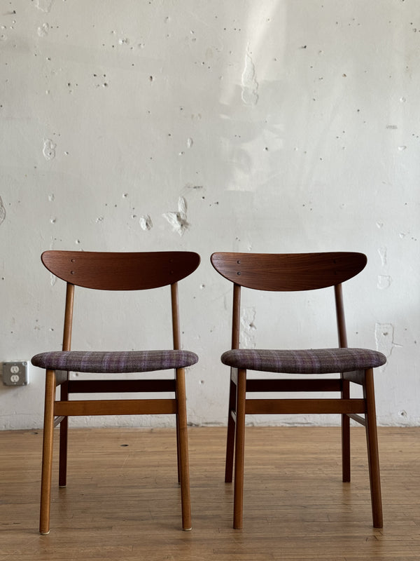 Teak & Beech Side Chairs