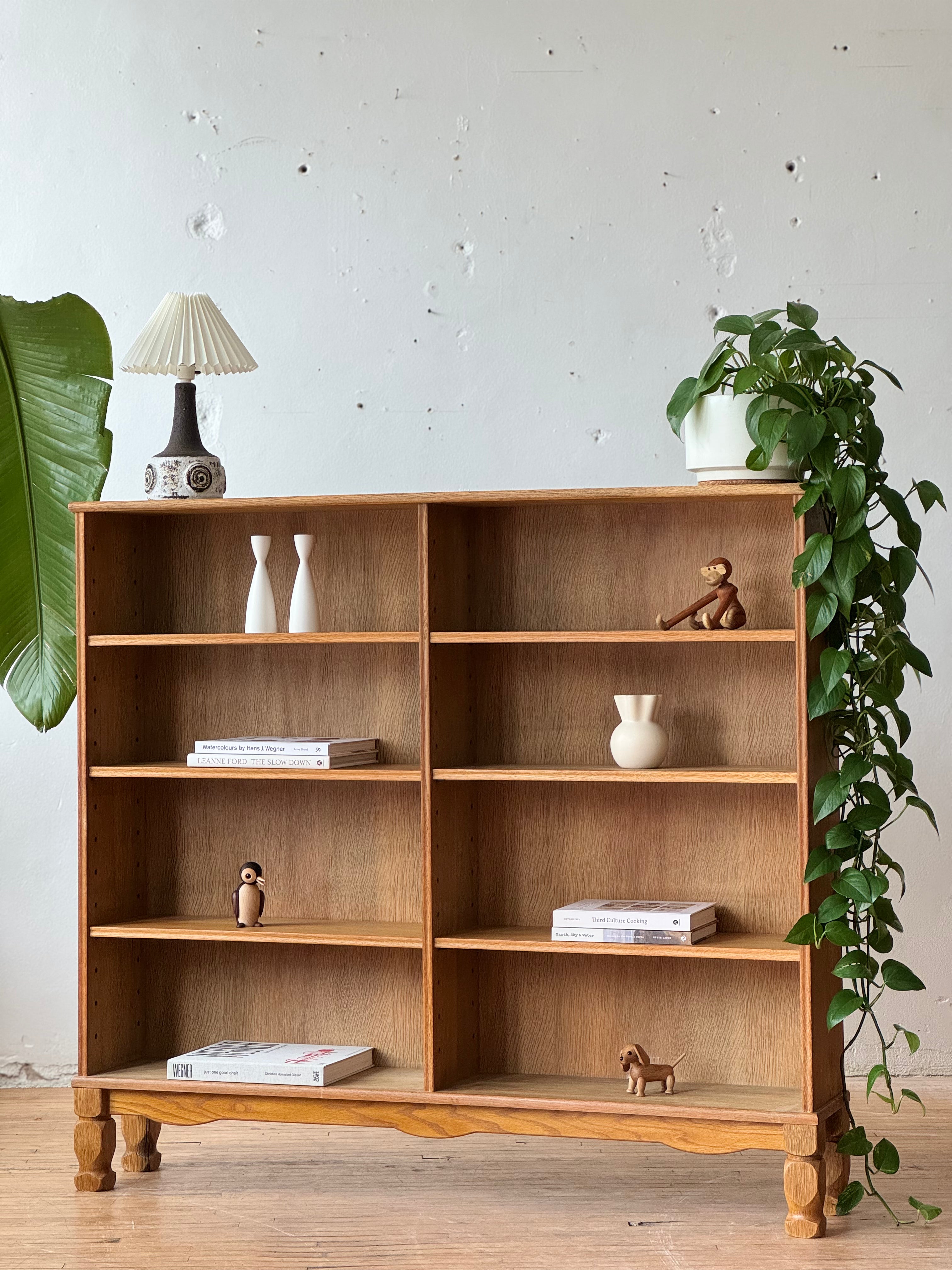 Danish Oak Bookshelf in the Style of Henning Kjaernulf
