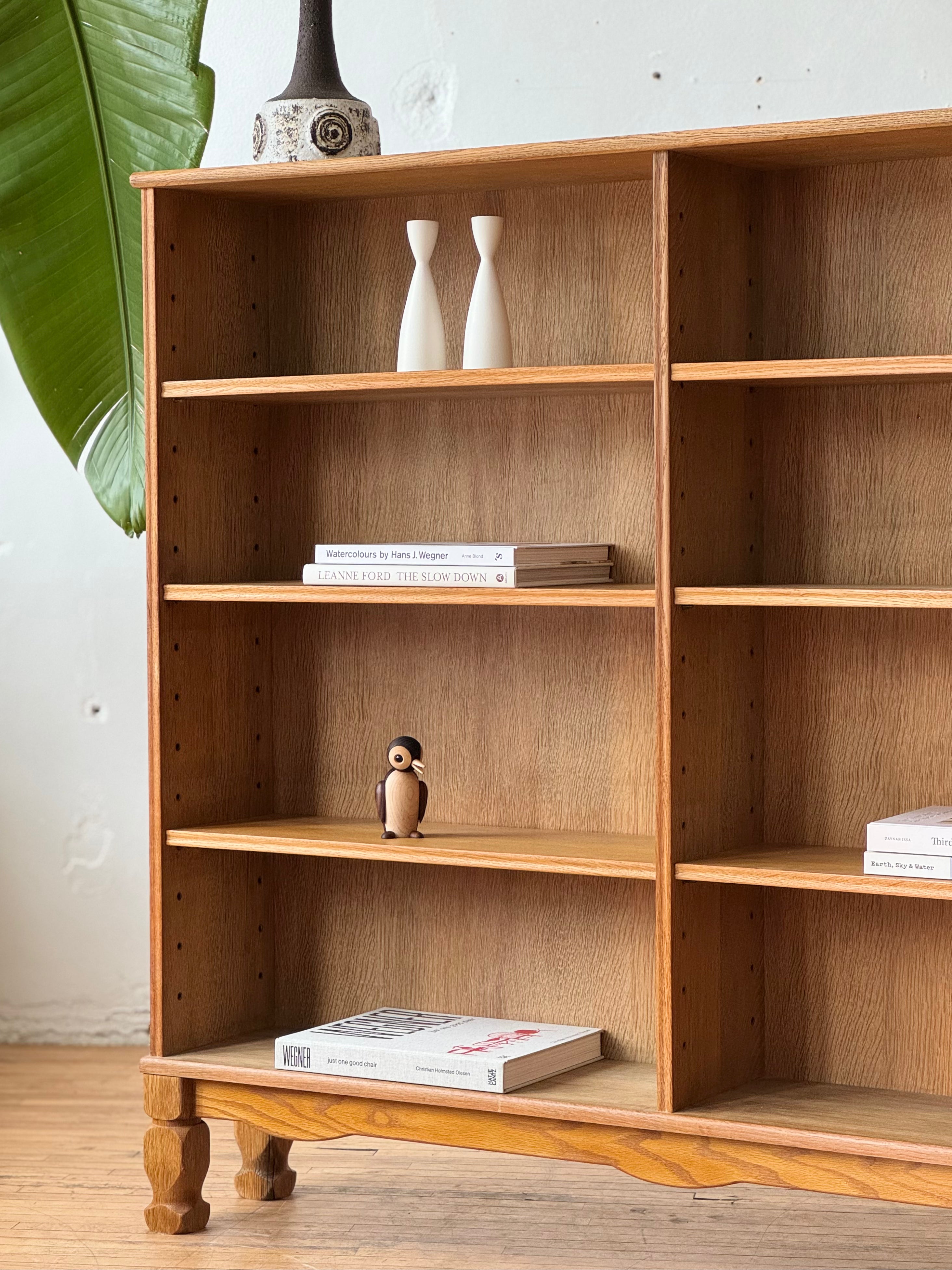 Danish Oak Bookshelf in the Style of Henning Kjaernulf