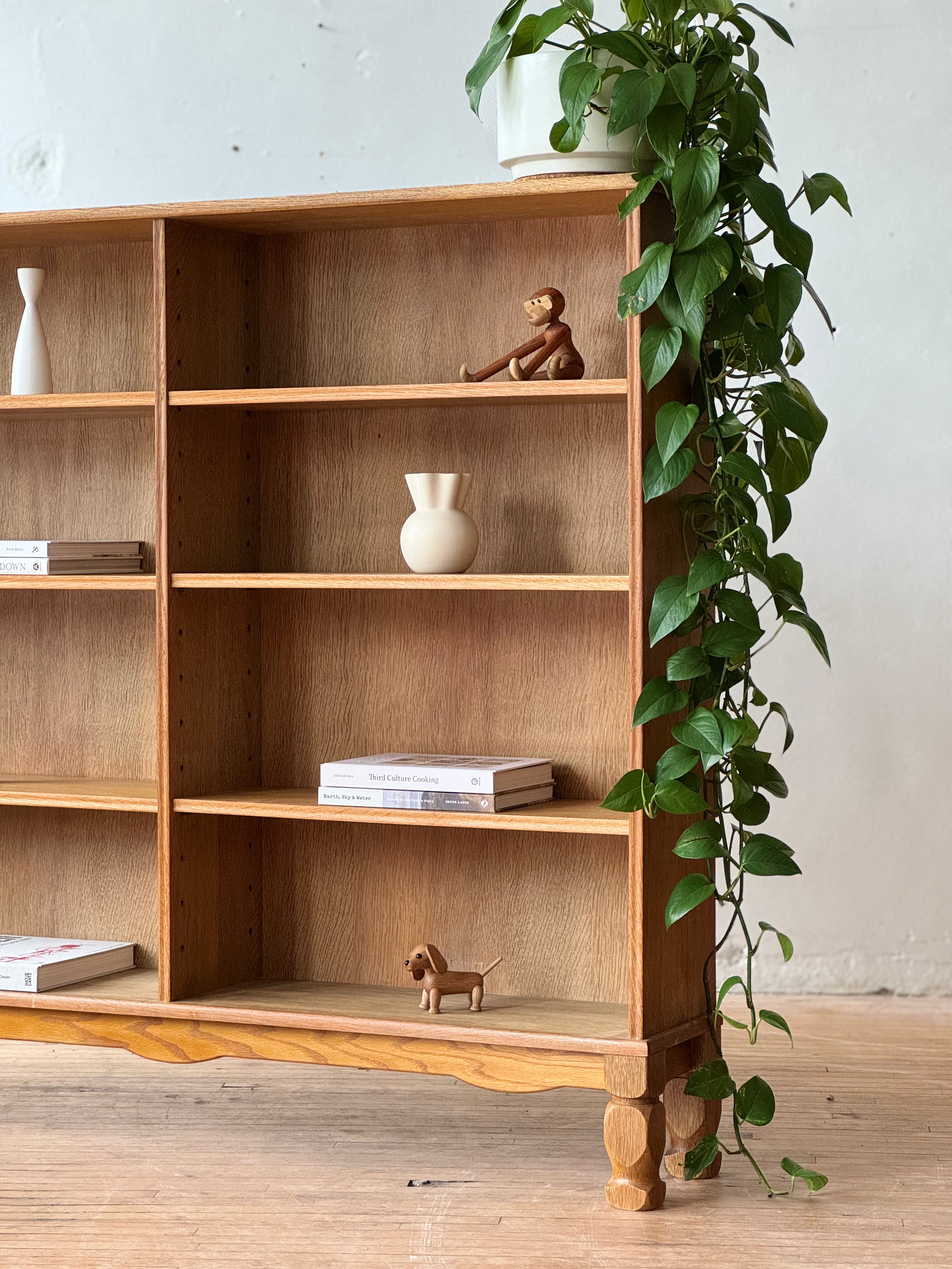 Danish Oak Bookshelf in the Style of Henning Kjaernulf
