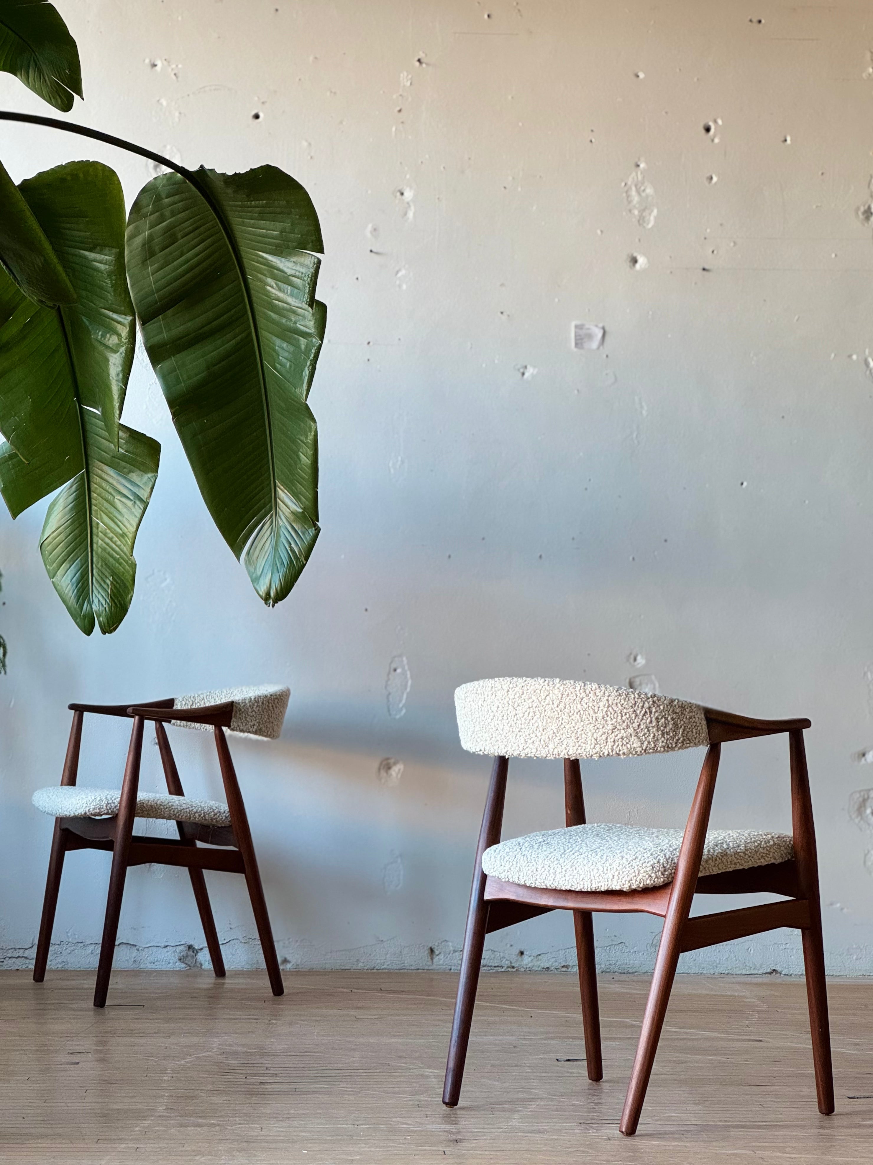 Danish Modern Side Chairs in Afromosia