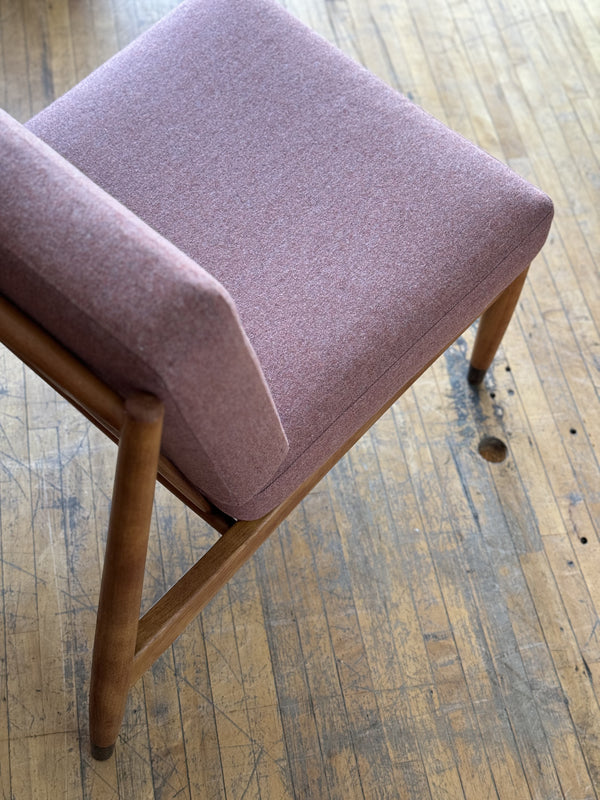 Lounge Chair in Beech & Danish Wool by Folke Ohlsson