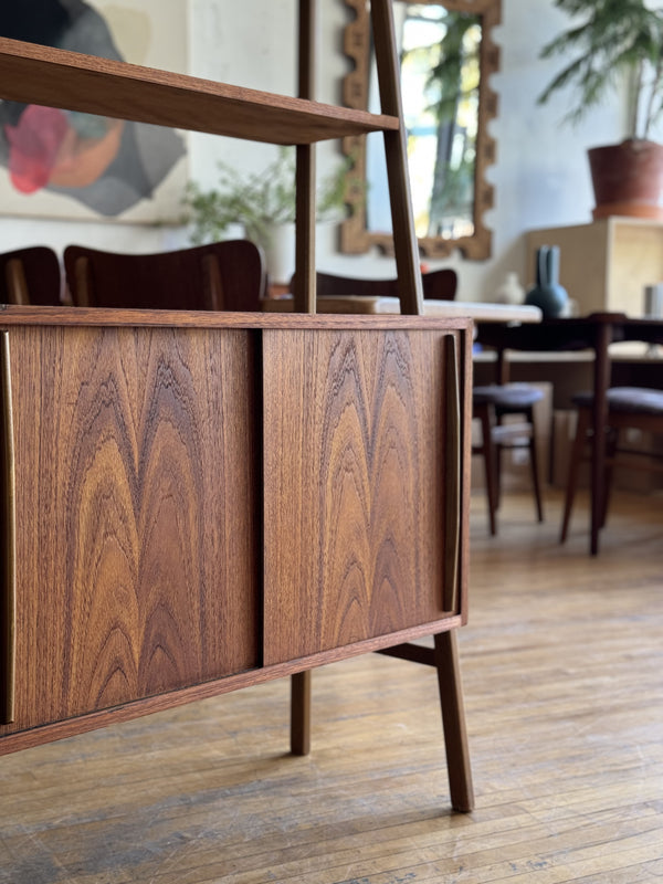 Swedish Teak & Beech Bookshelf