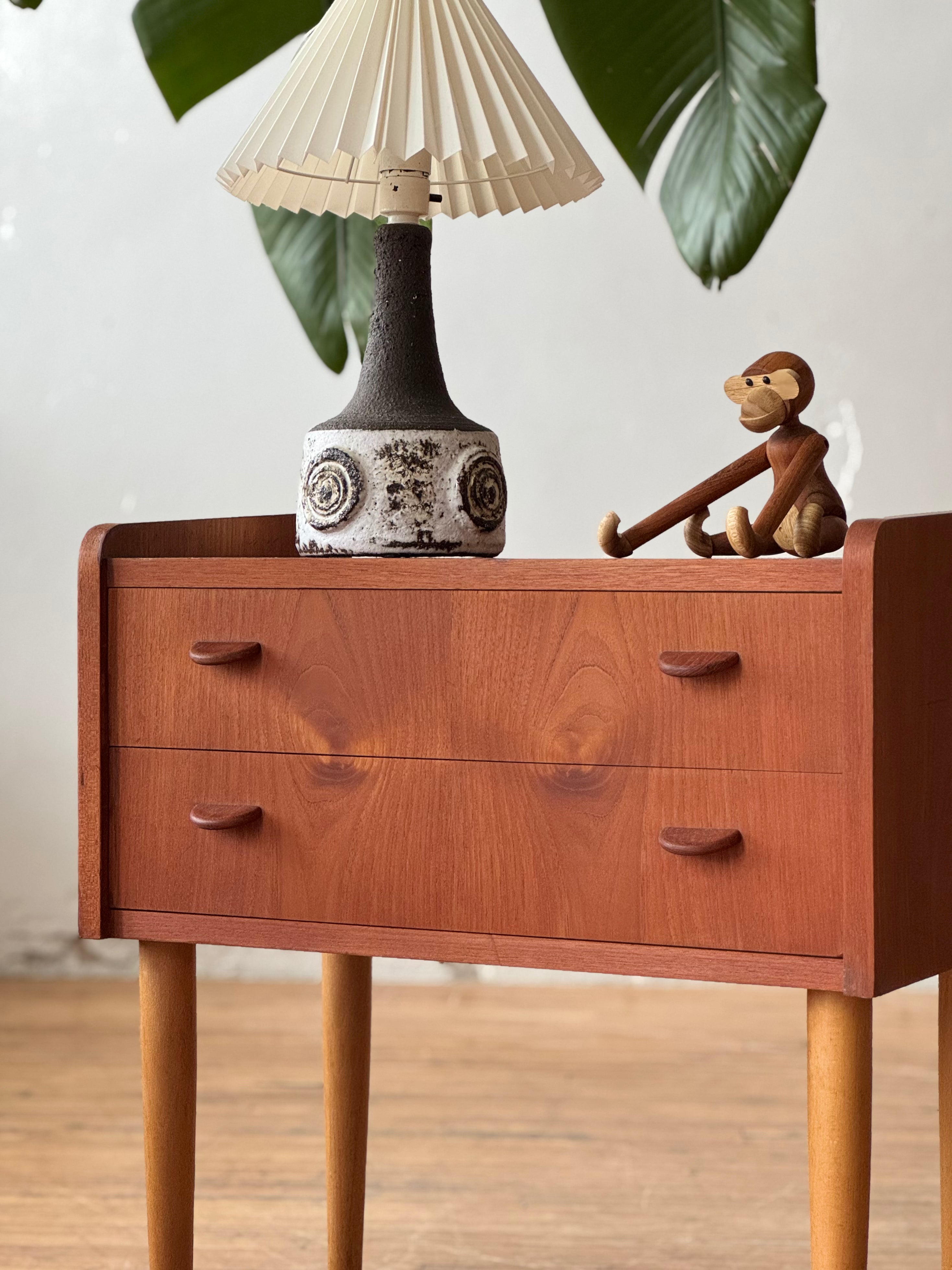 Danish Modern Chest of Drawers in Teak & Beech