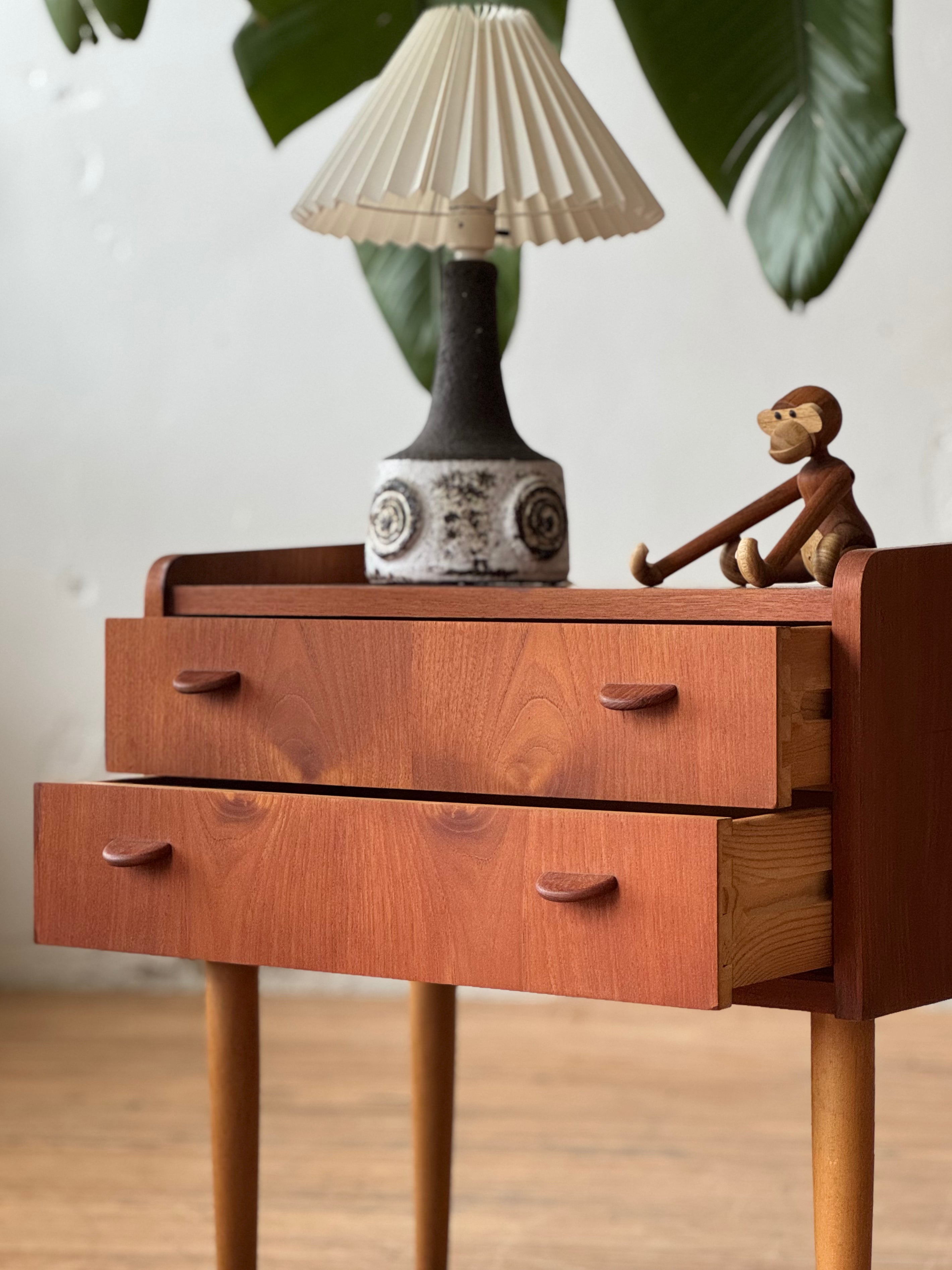 Danish Modern Chest of Drawers in Teak & Beech