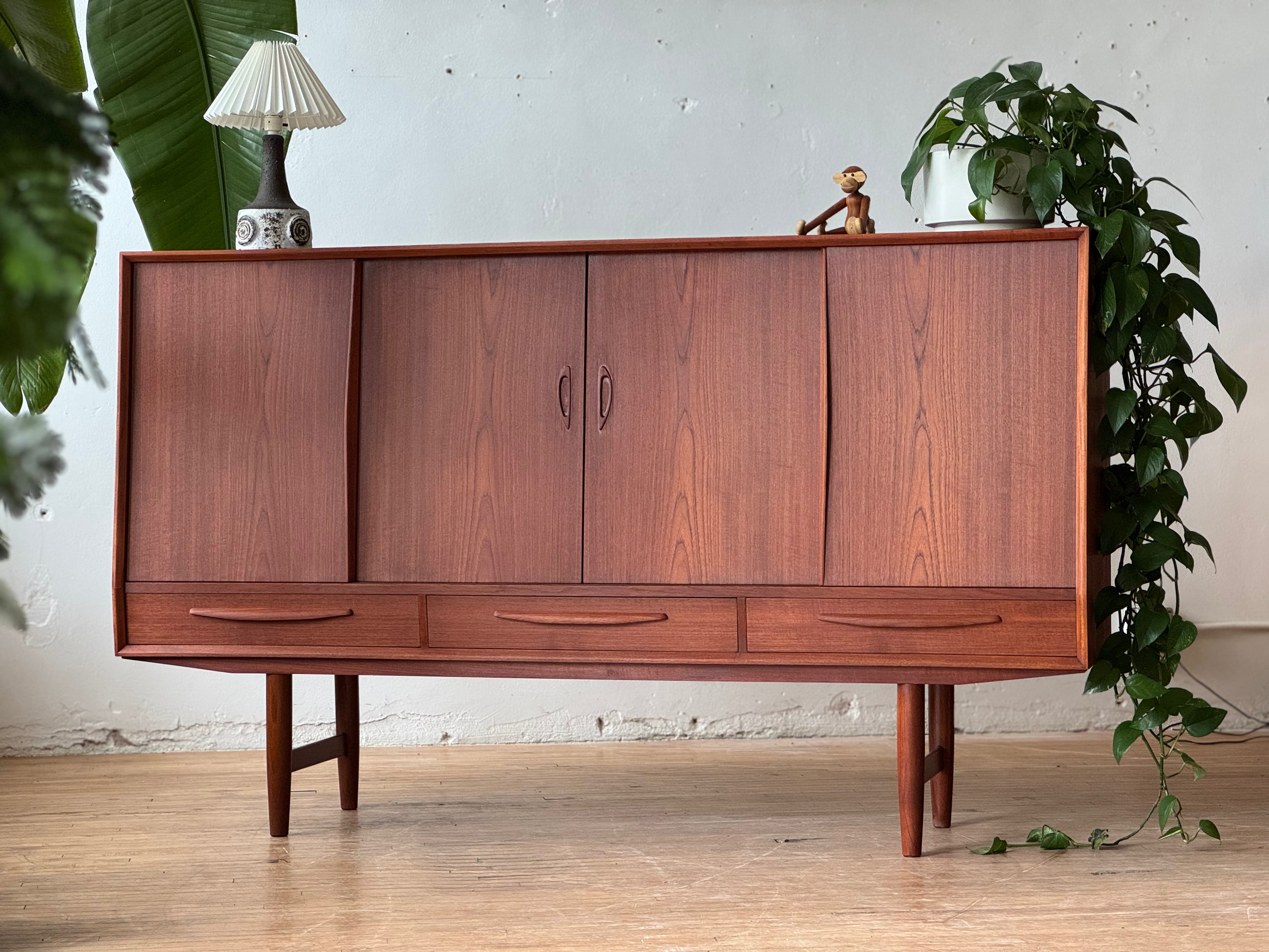 Danish Modern Highboard in Teak #2721