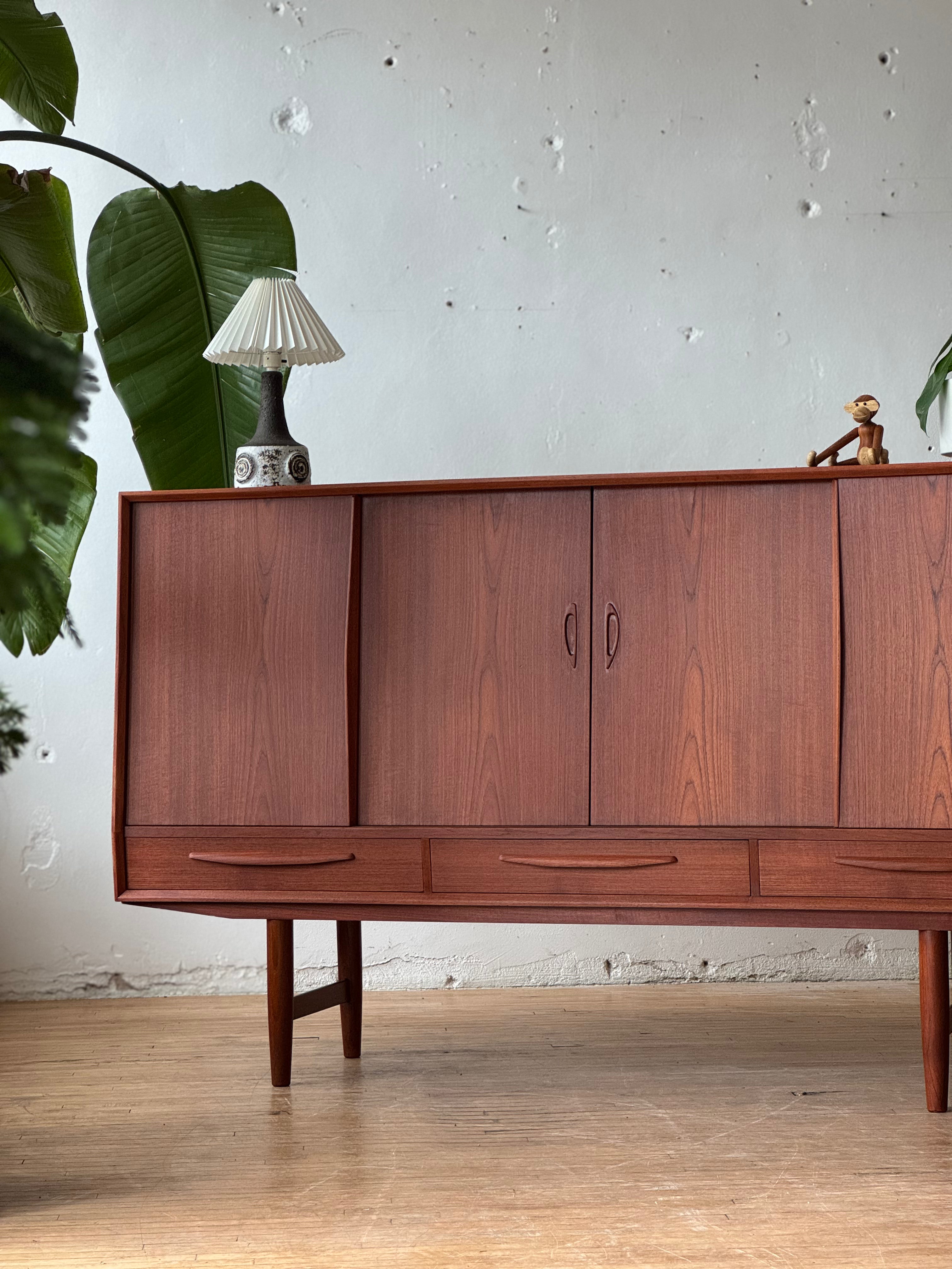 Danish Modern Highboard in Teak #2721