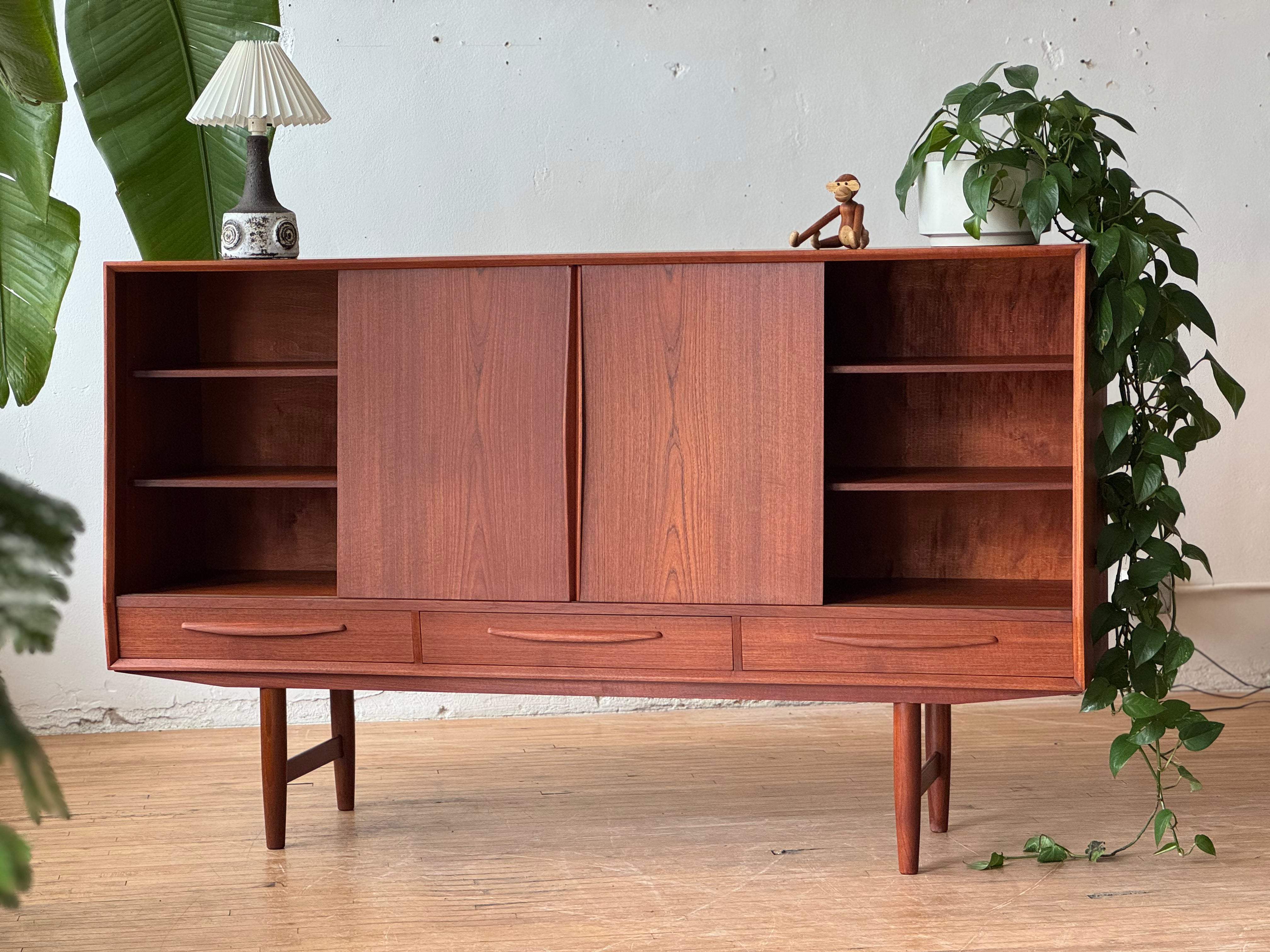 Danish Modern Highboard in Teak #2721