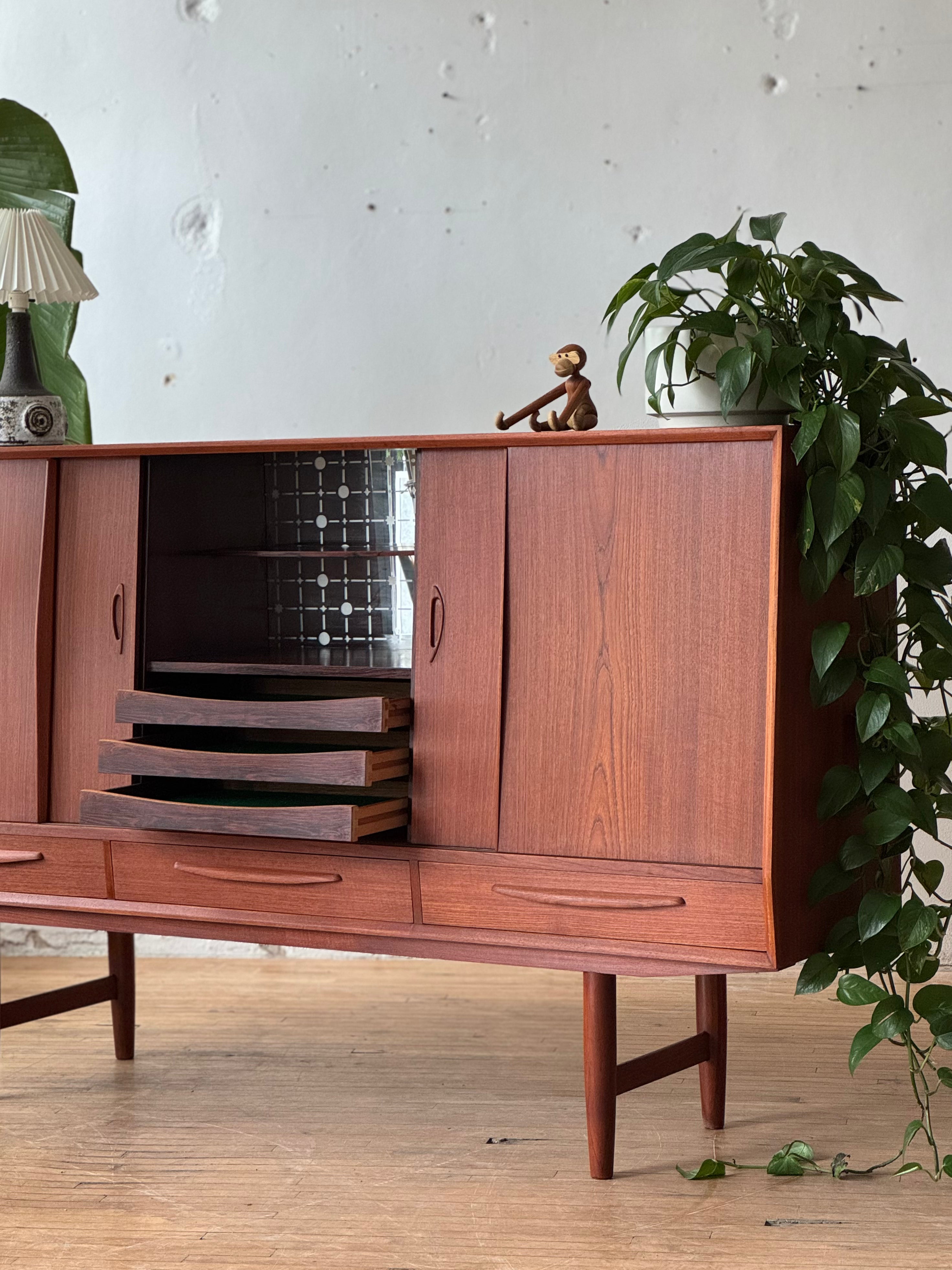 Danish Modern Highboard in Teak #2721
