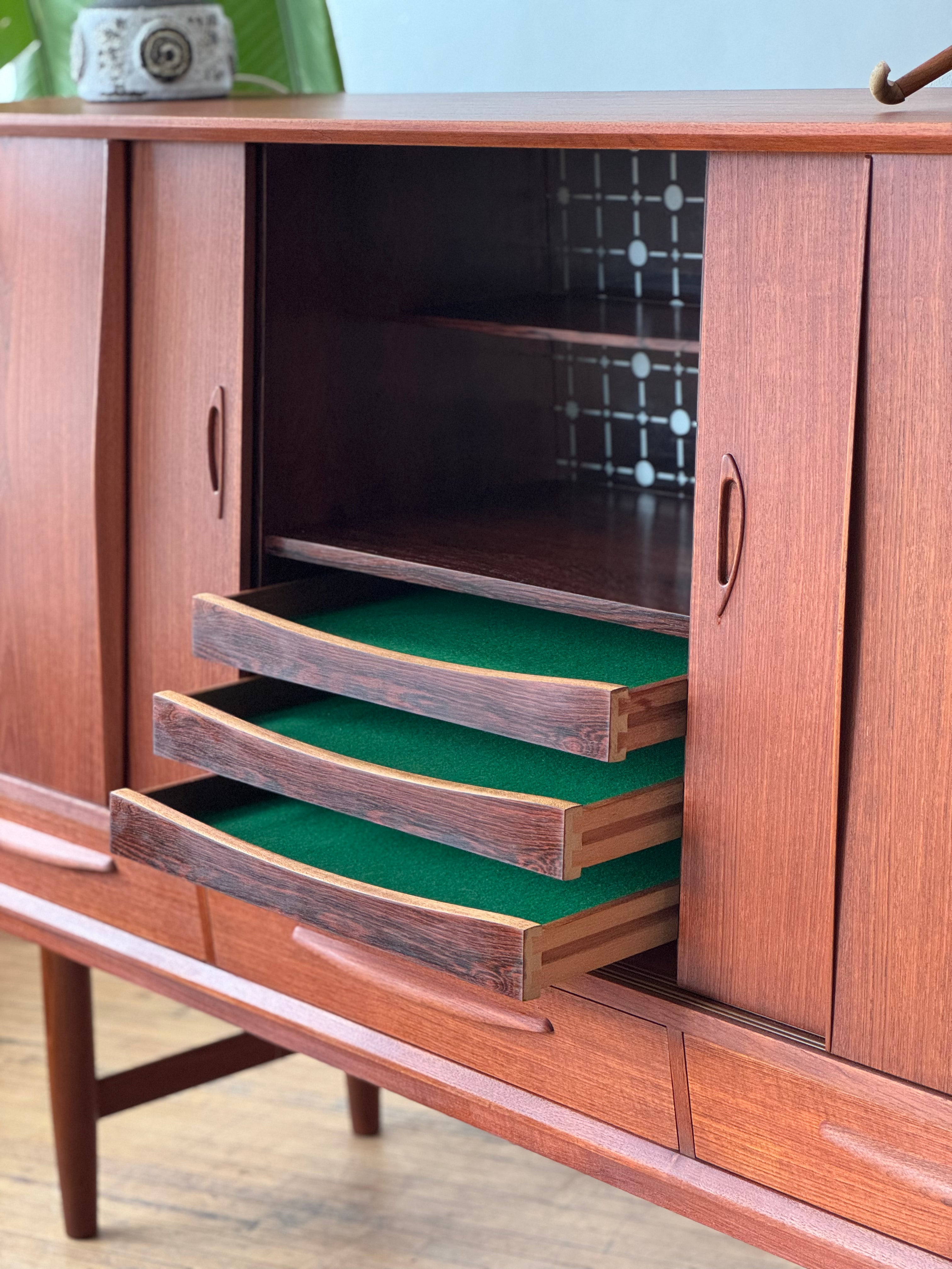 Danish Modern Highboard in Teak #2721