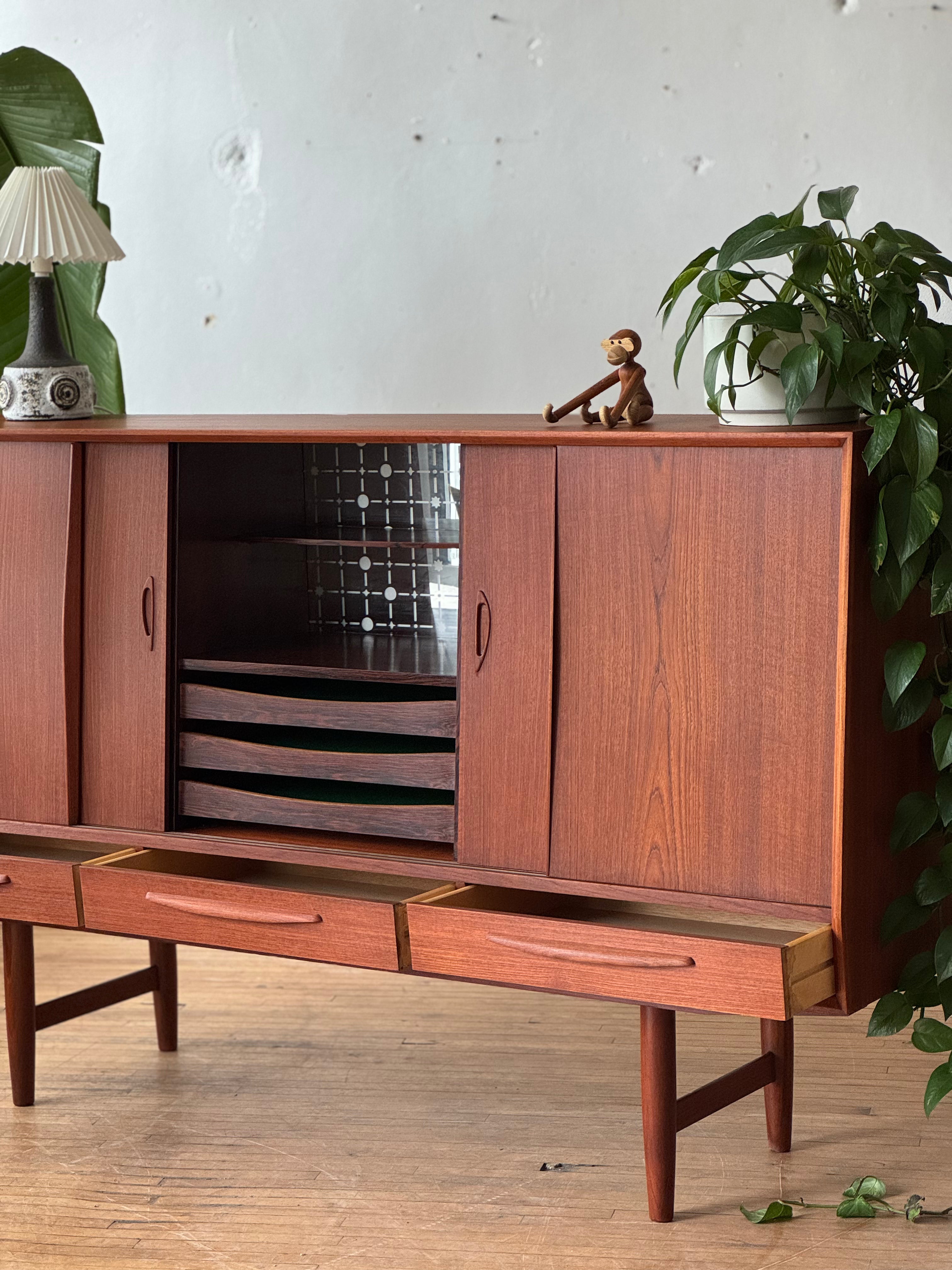 Danish Modern Highboard in Teak #2721