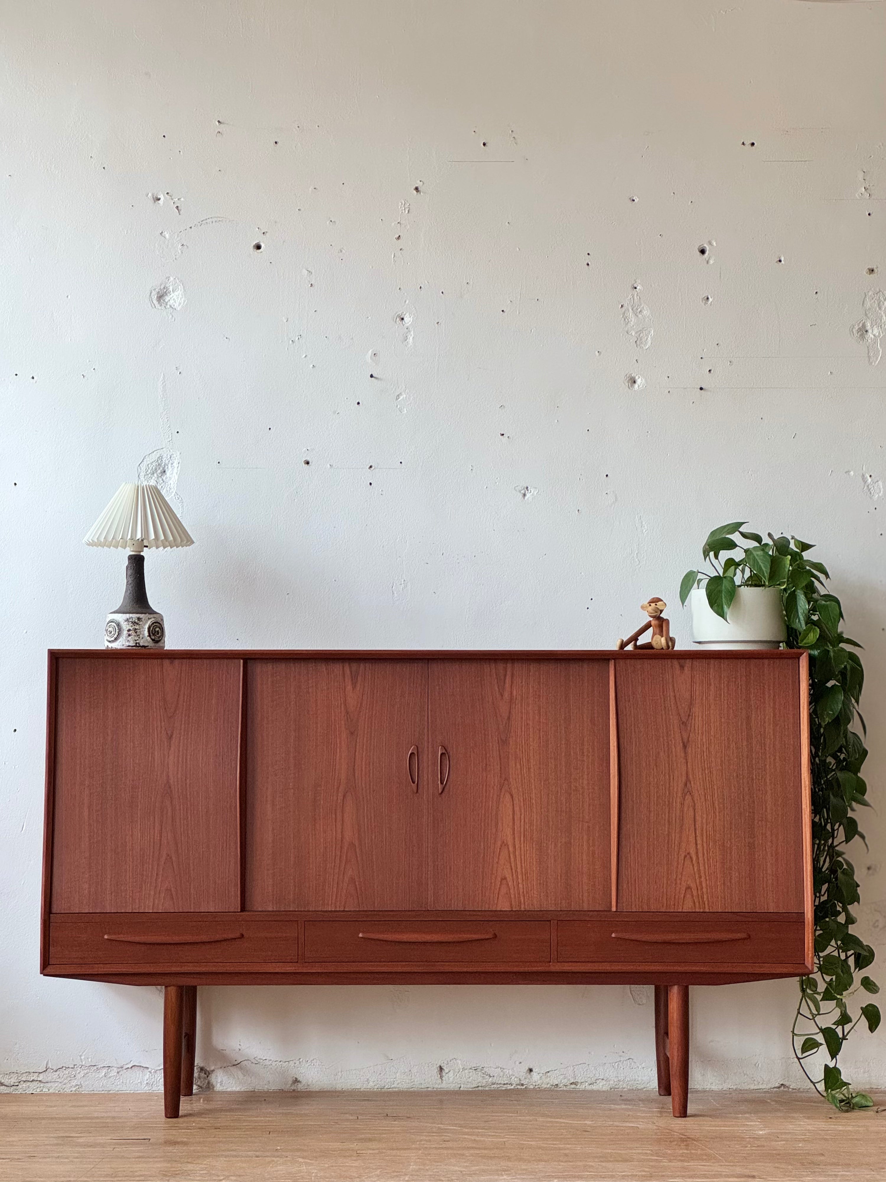 Danish Modern Highboard in Teak #2721